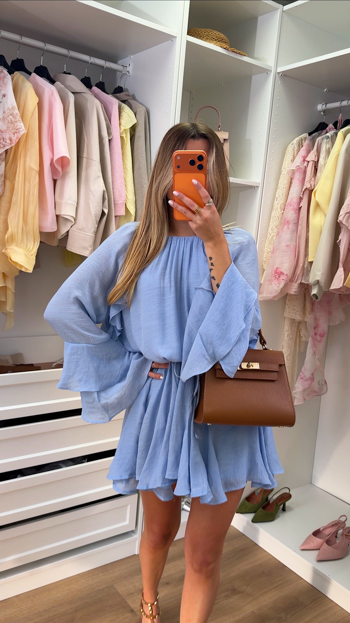 DOLORES DRESS - SKY BLUE