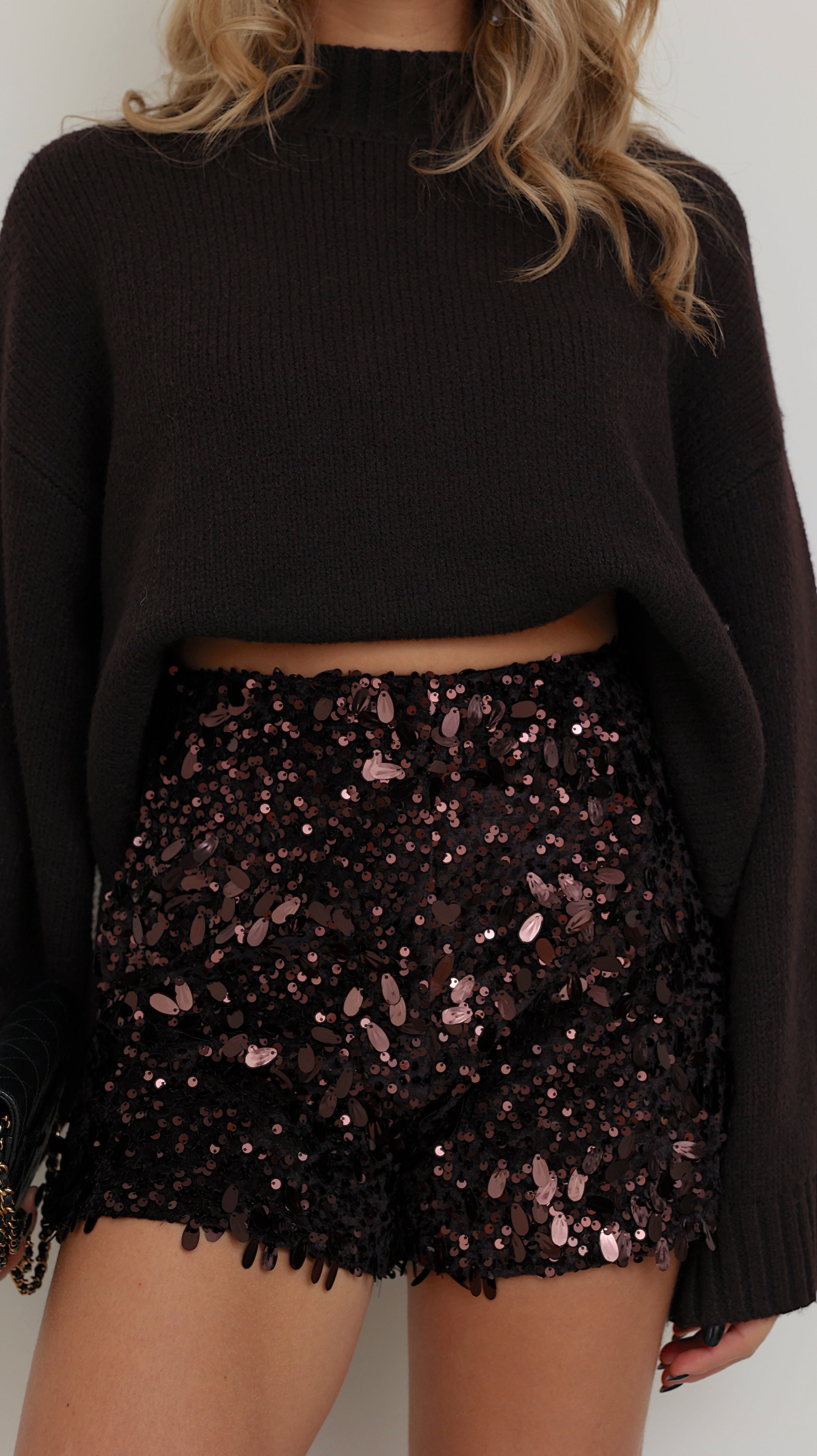 BELLA SHORTS - BROWN