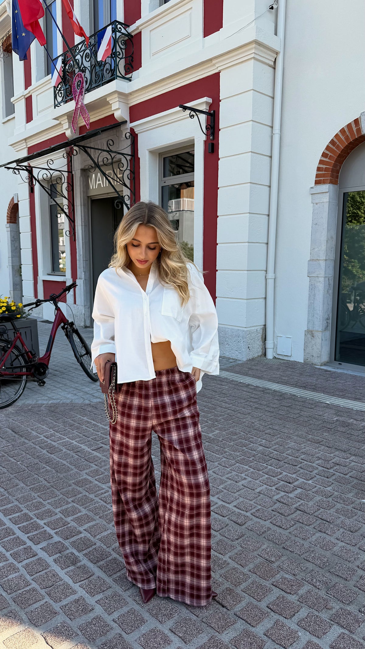 AXEL TROUSERS - BURGUNDY