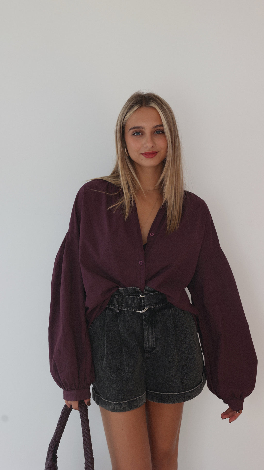 BLOUSE CLÉA - PRUNE