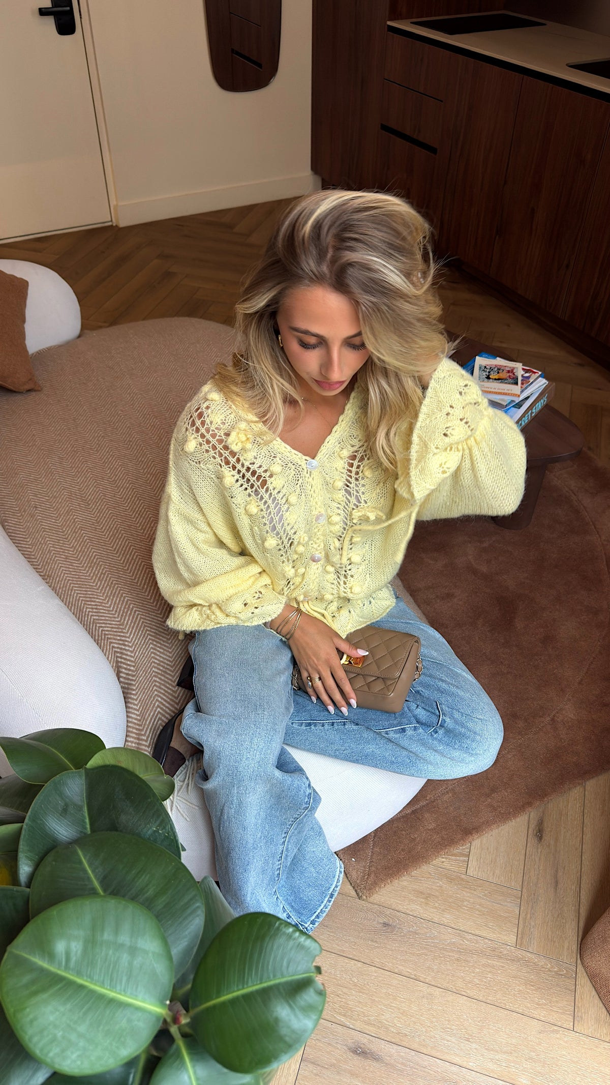 GILET JENNY - JAUNE