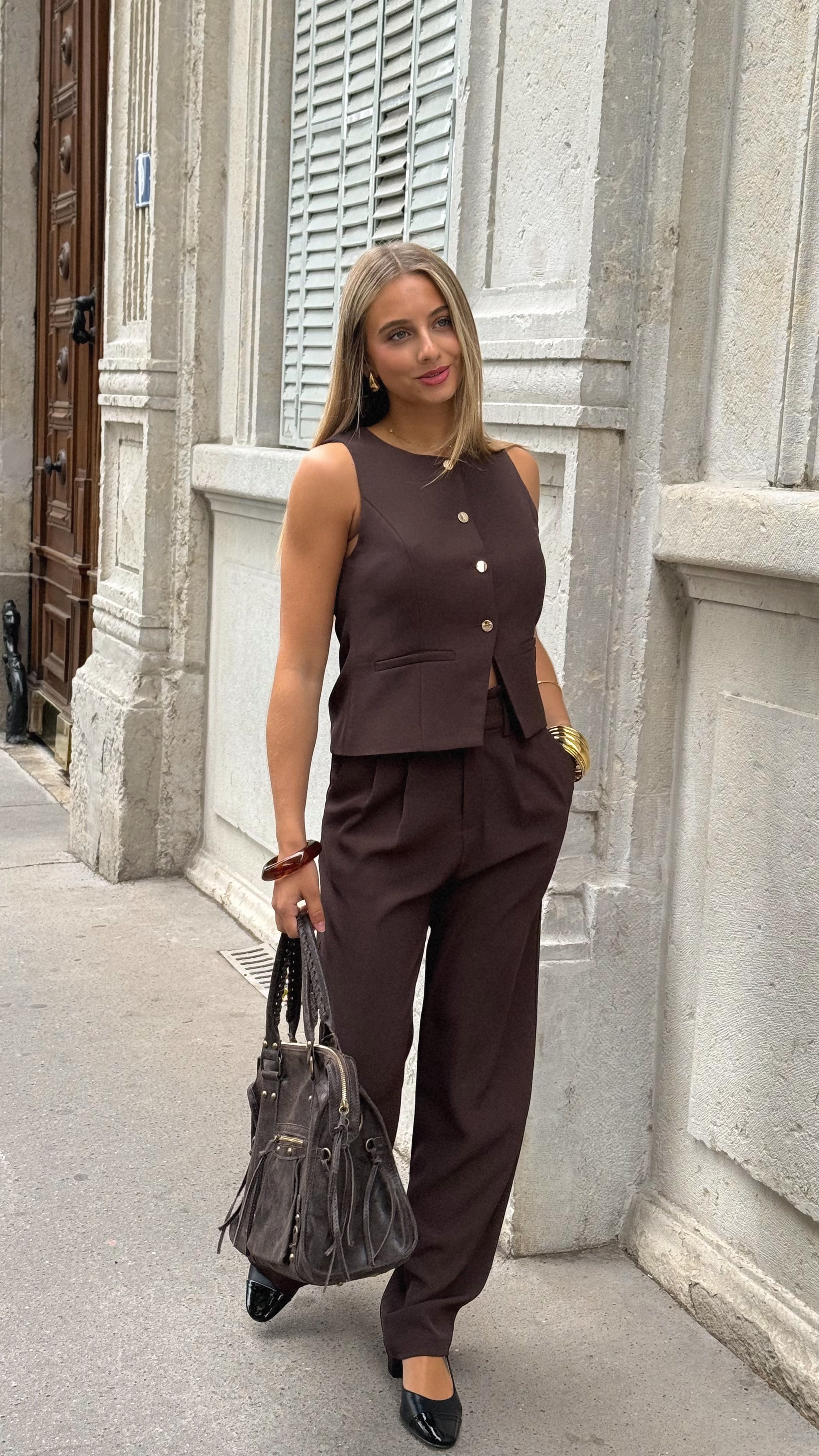 CONJUNTO ELINA - CHOCOLATE