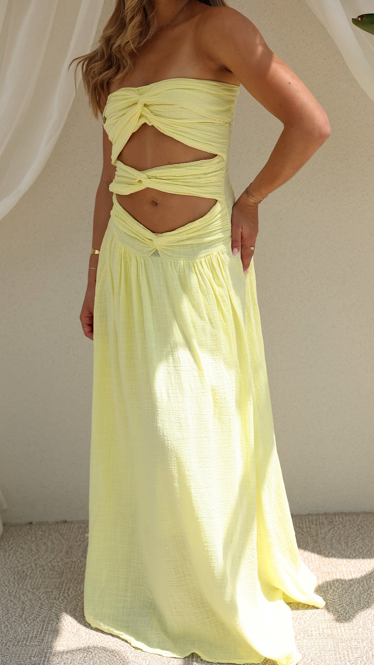 ROBE YSÉE - JAUNE