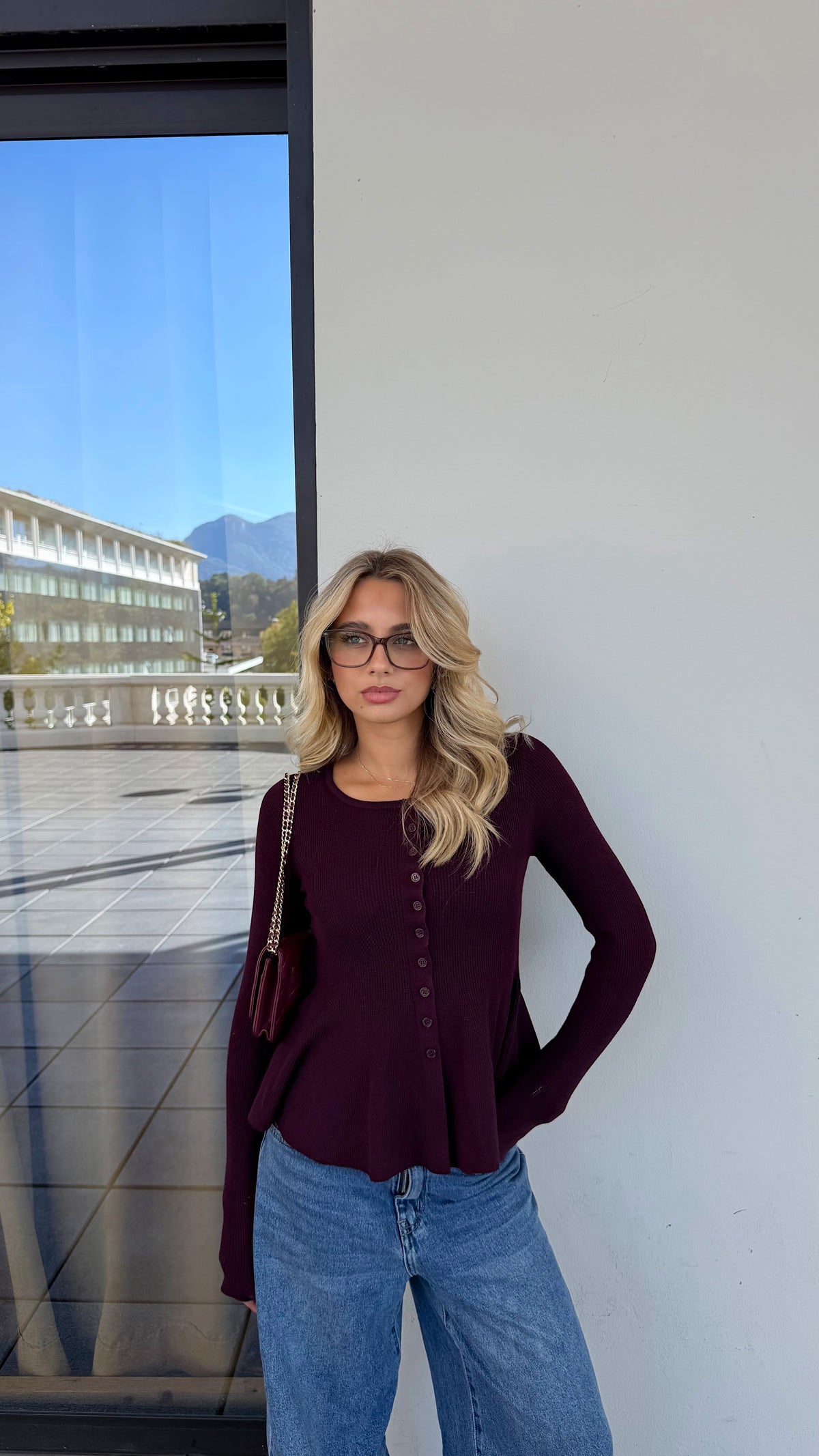 LANA TOP - PLUM