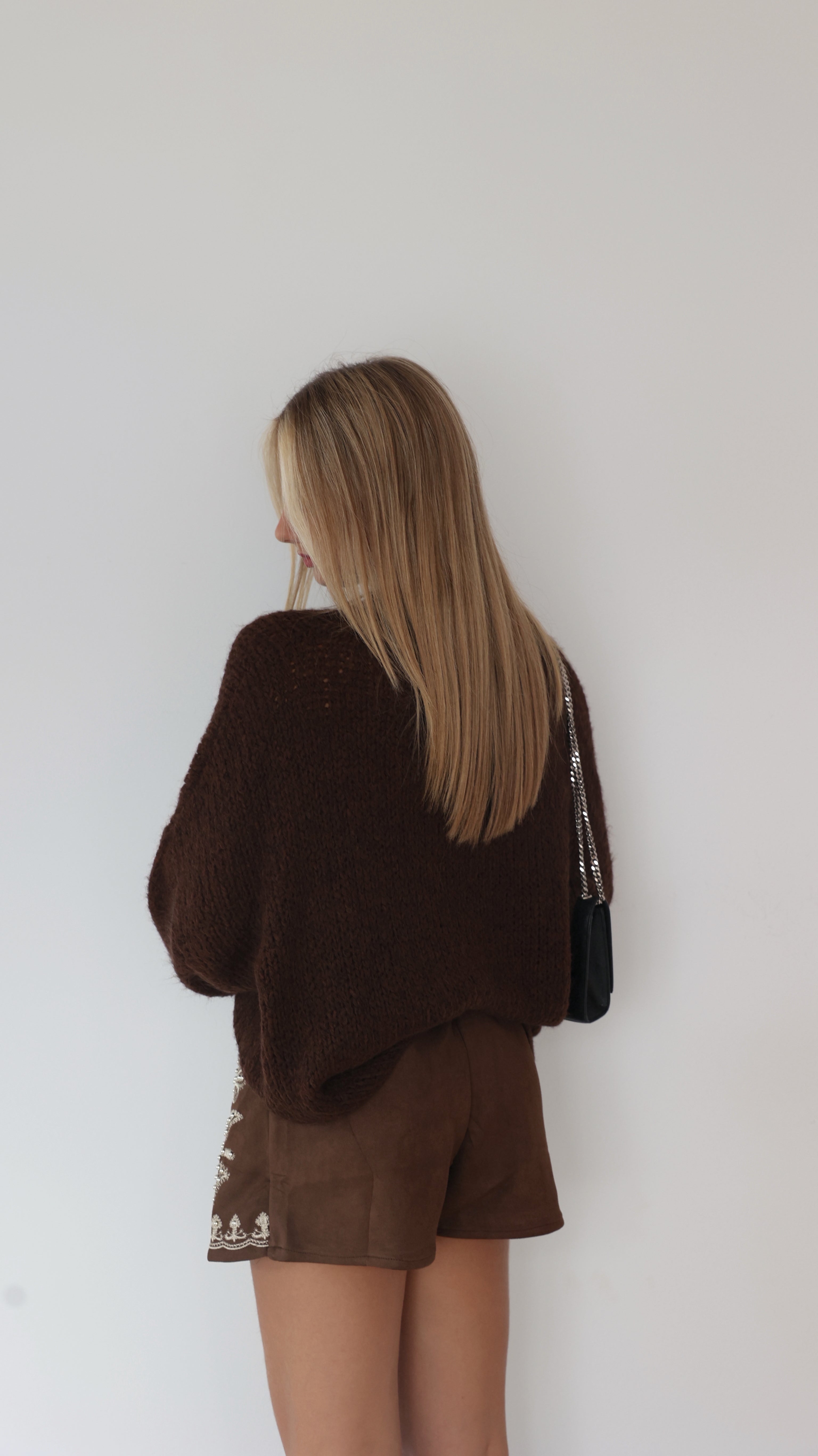 YSIA SKORT-SHORTS - MARRÓN