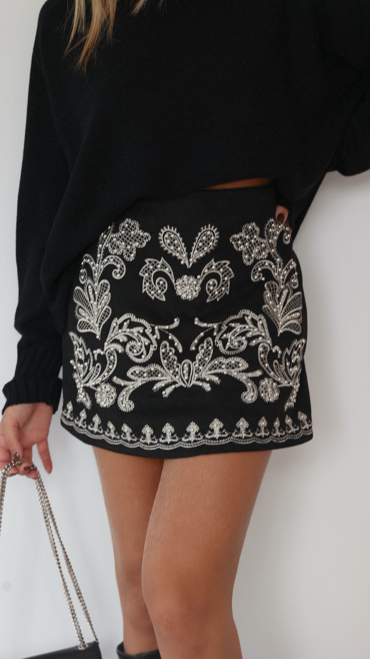 JUPE-SHORT YSIA - NOIR