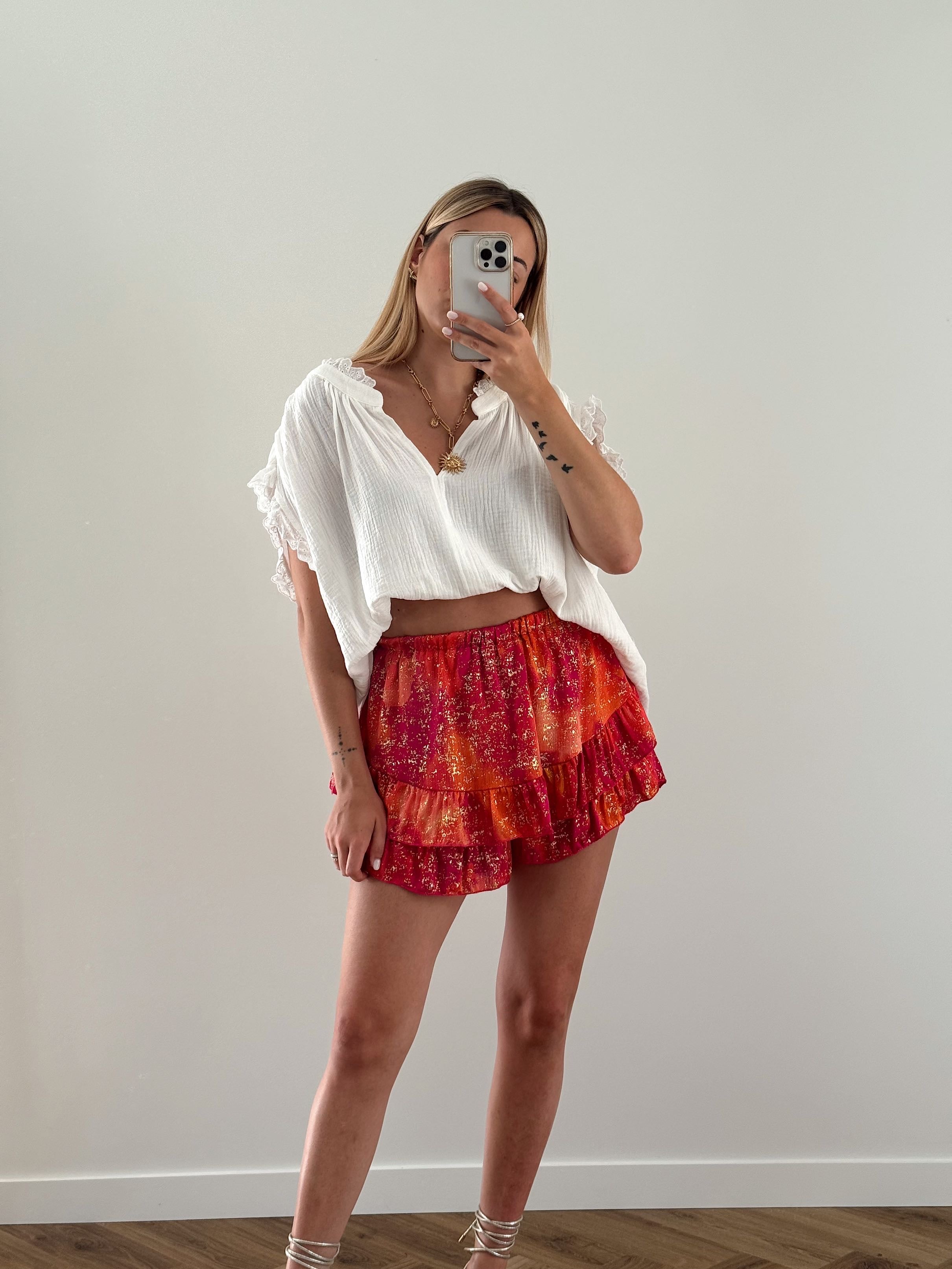 FALDA-SHORTS- NOELLIE - ROSA