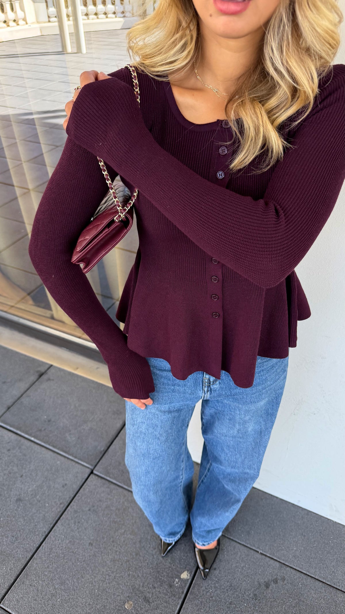 LANA TOP - PLUM
