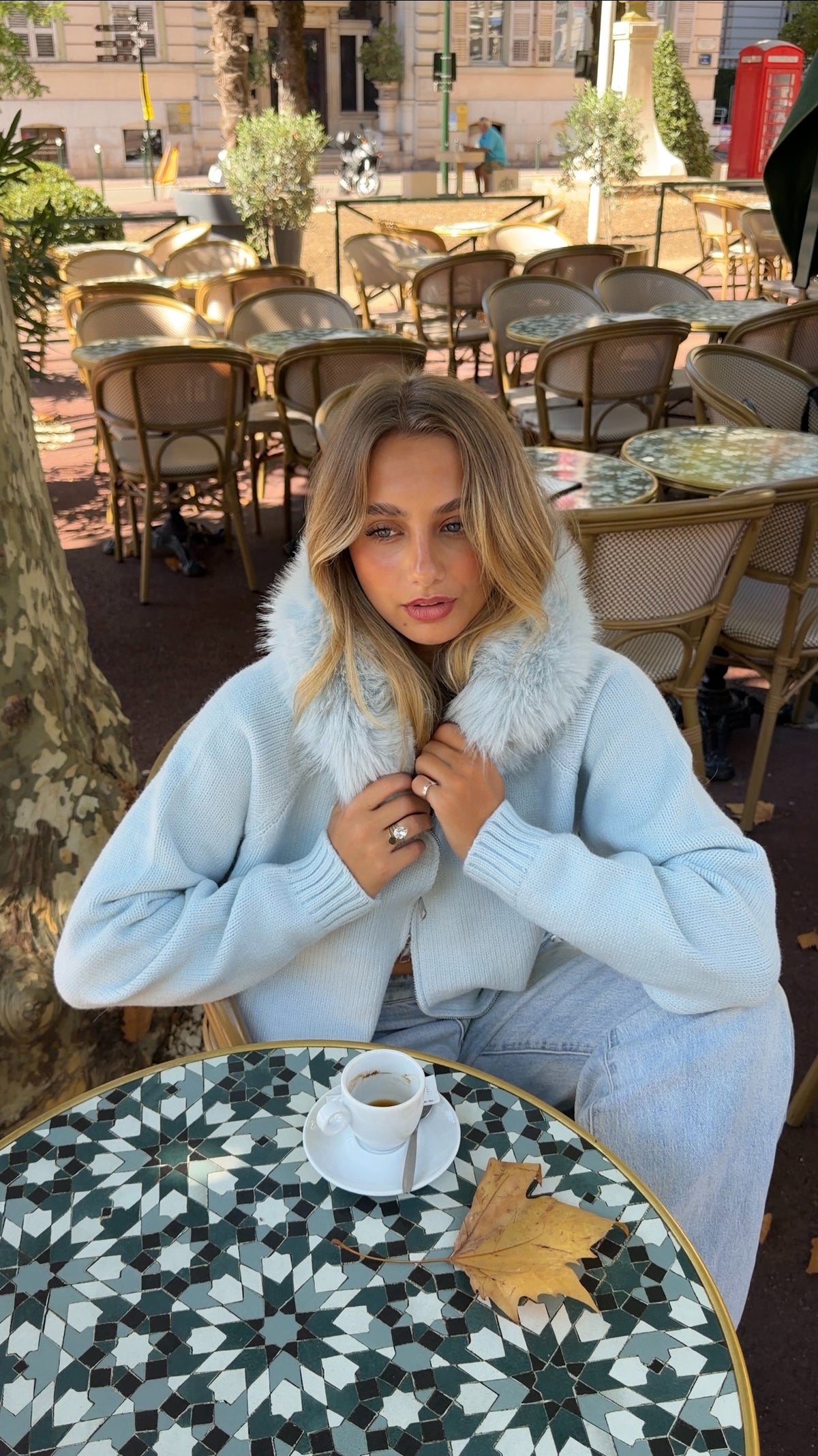 GILET DANIELA - BLEU CIEL