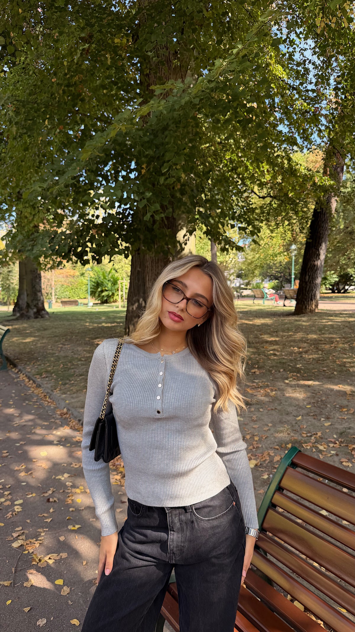 NAOMI TOP - GREY