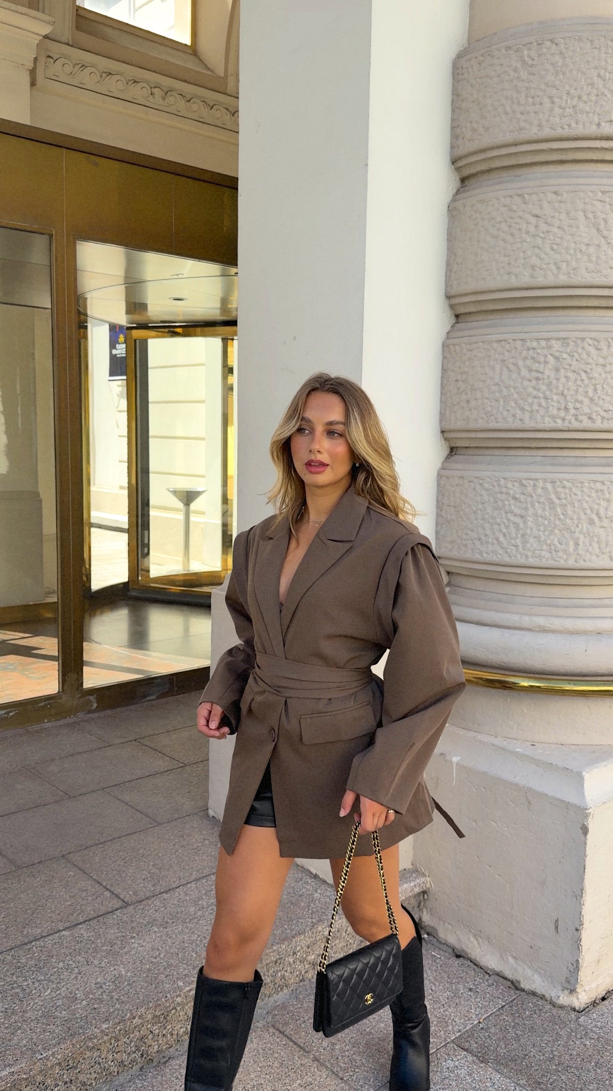 BLAZER LINA - TAUPE