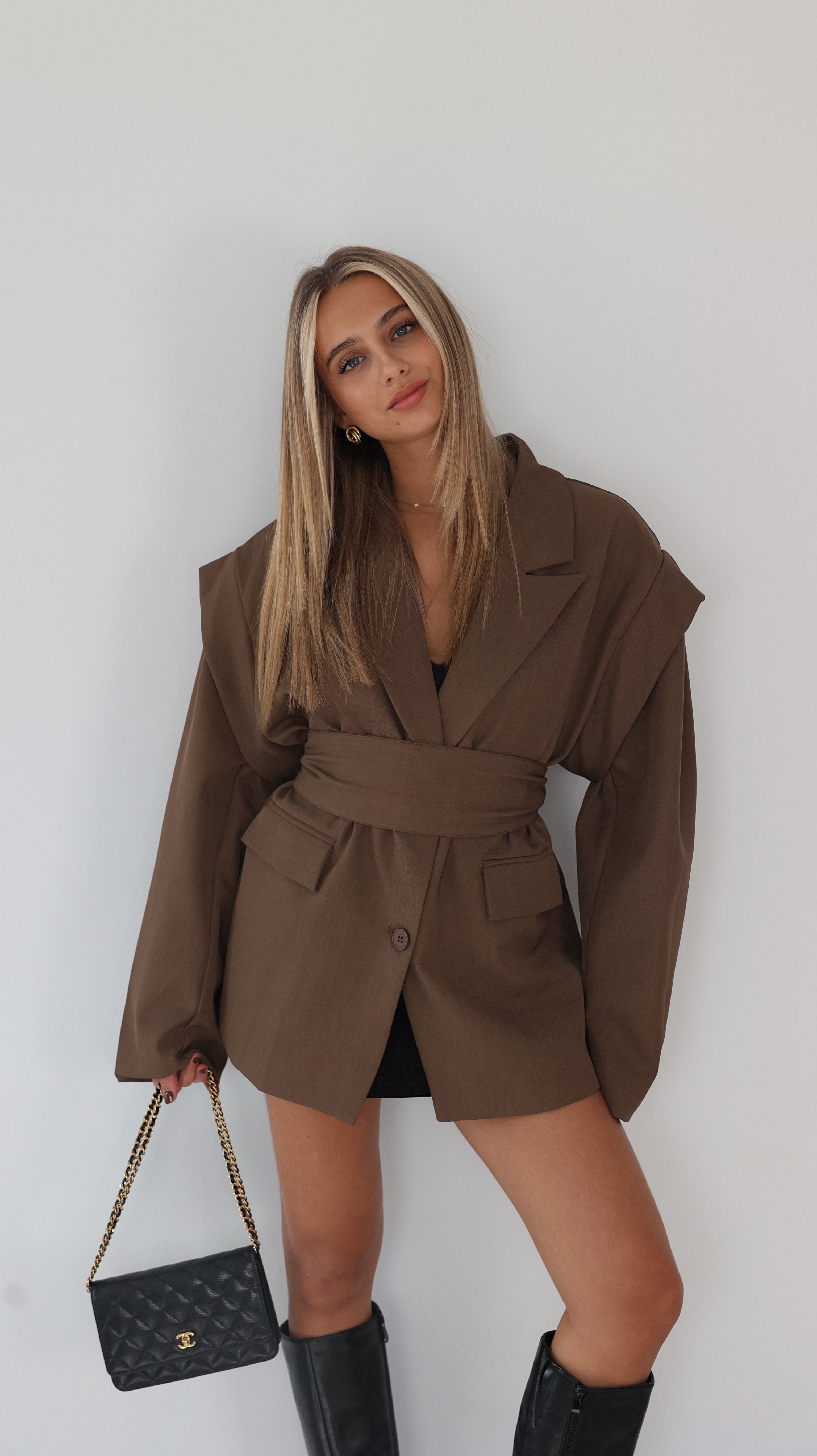 BLAZER ALOÉE - MARRON