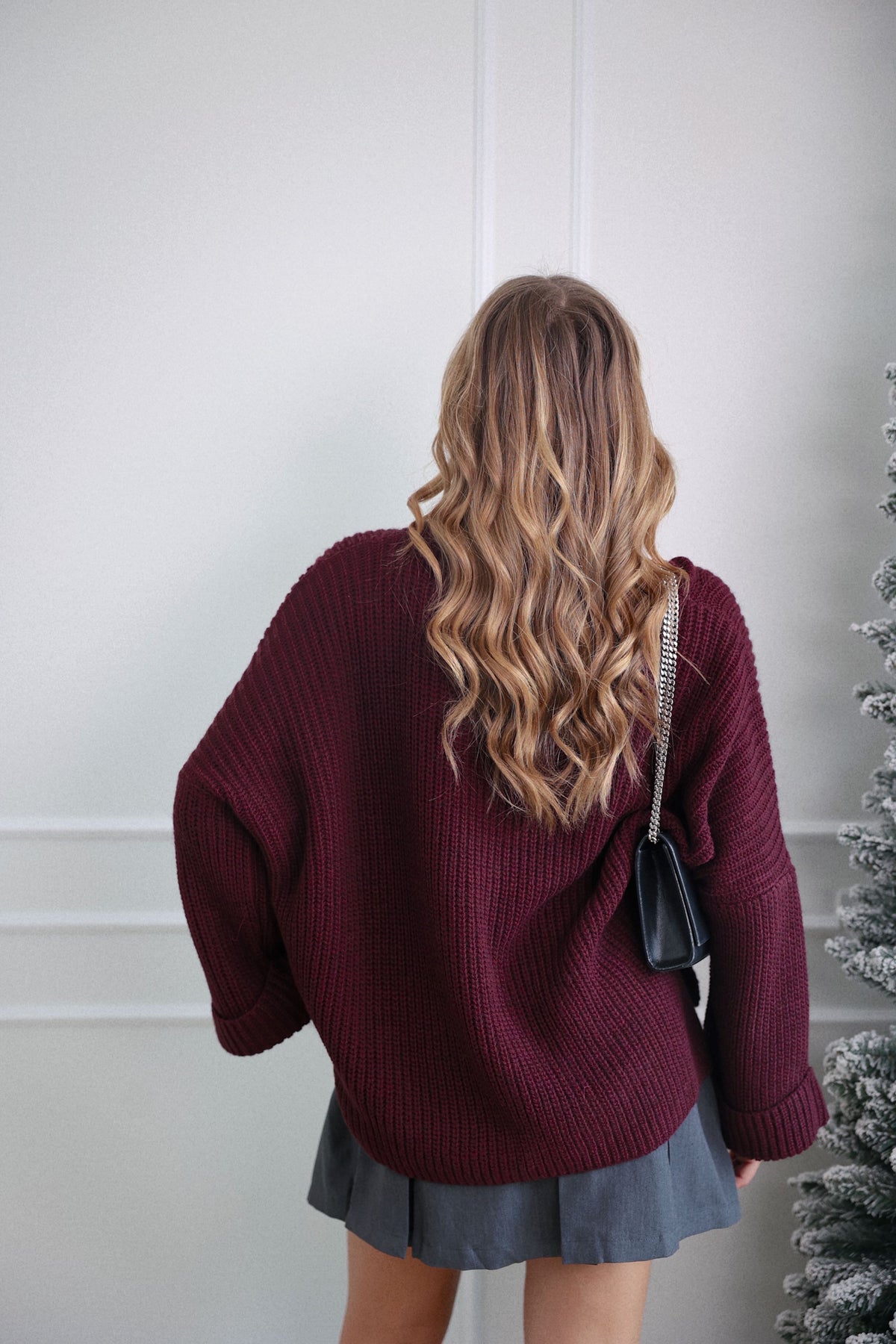 PULL LISON - BORDEAUX