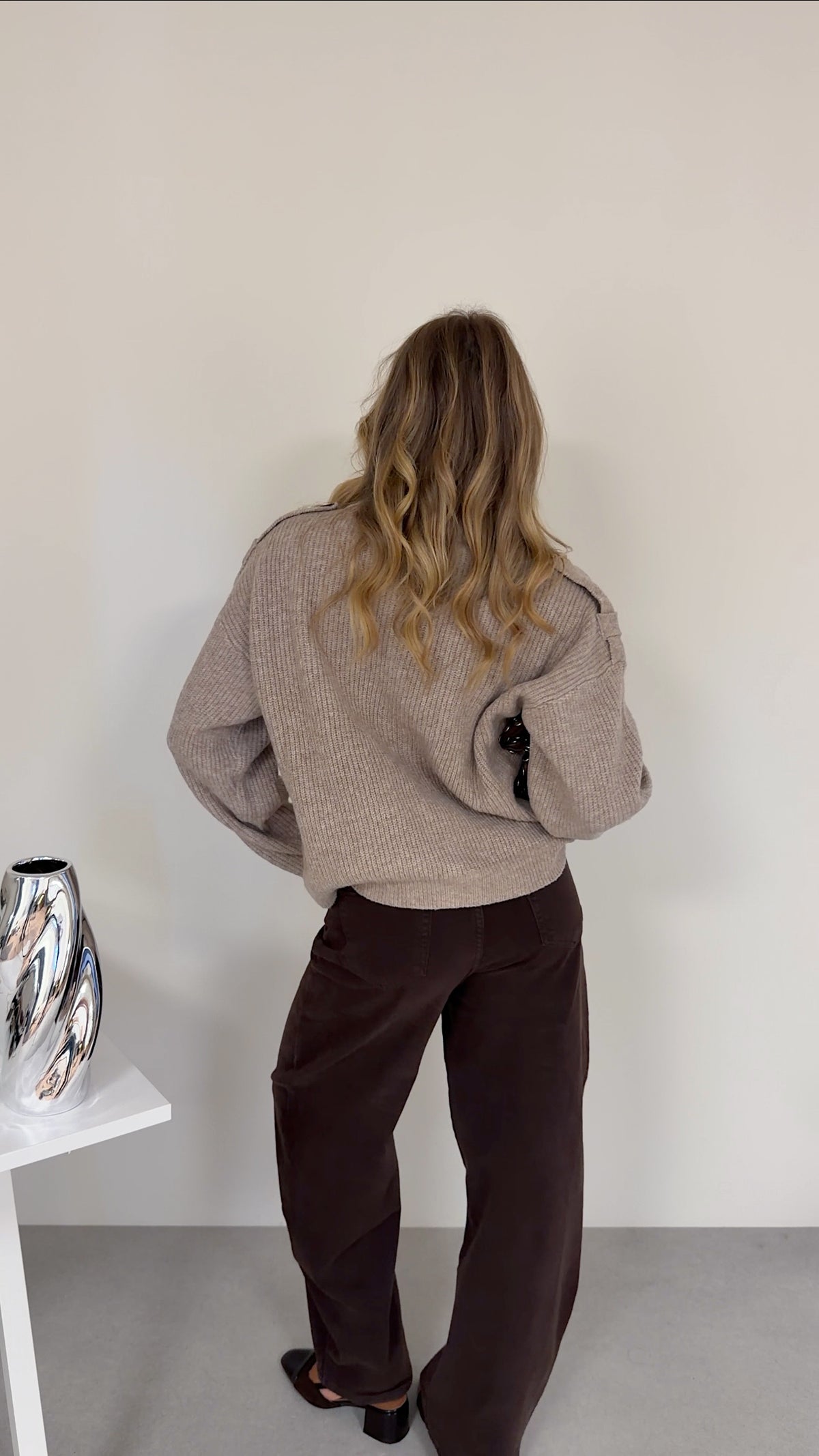 GILET LAURIE - TAUPE