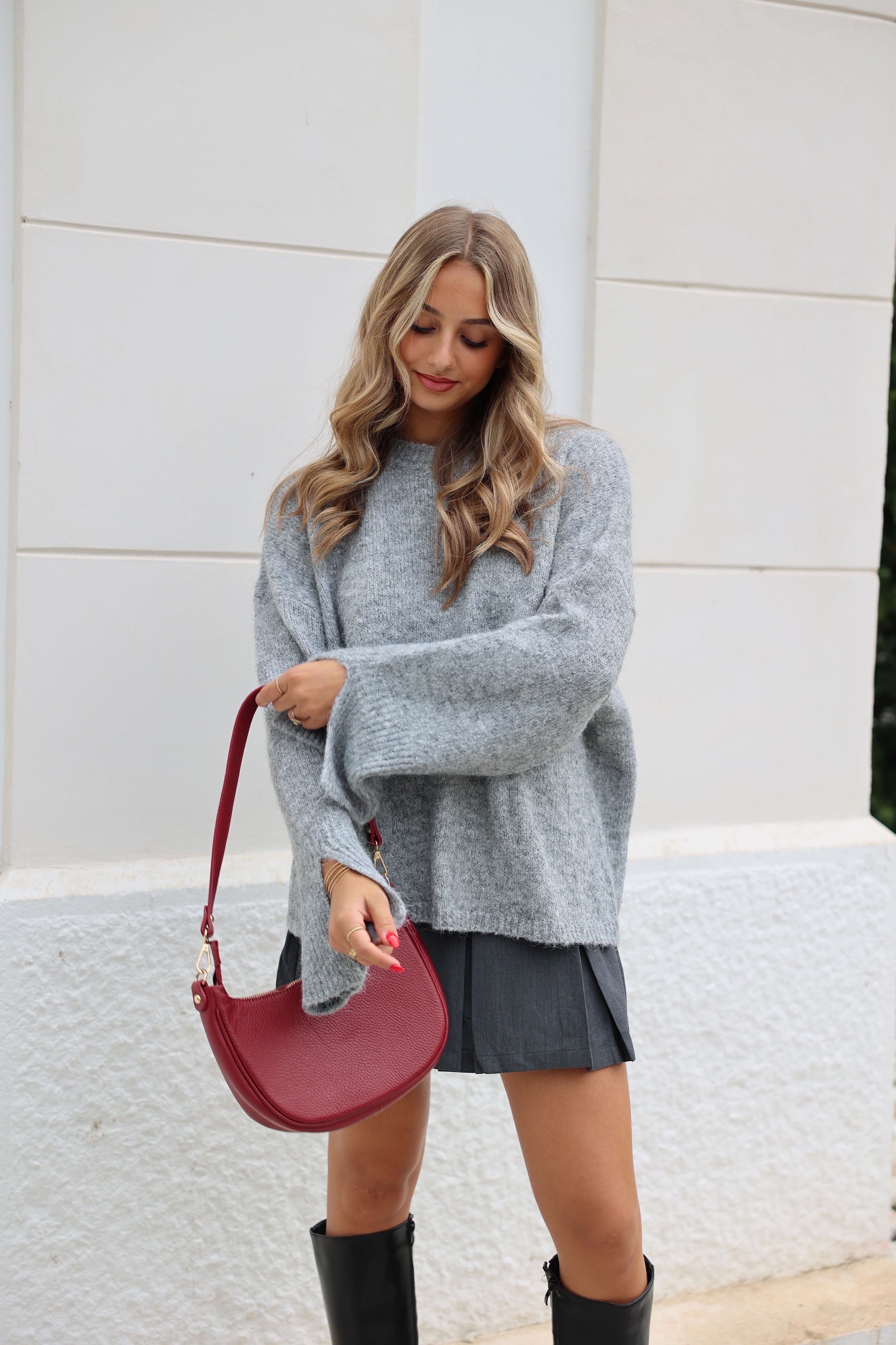 GRACY SWEATER - GREY