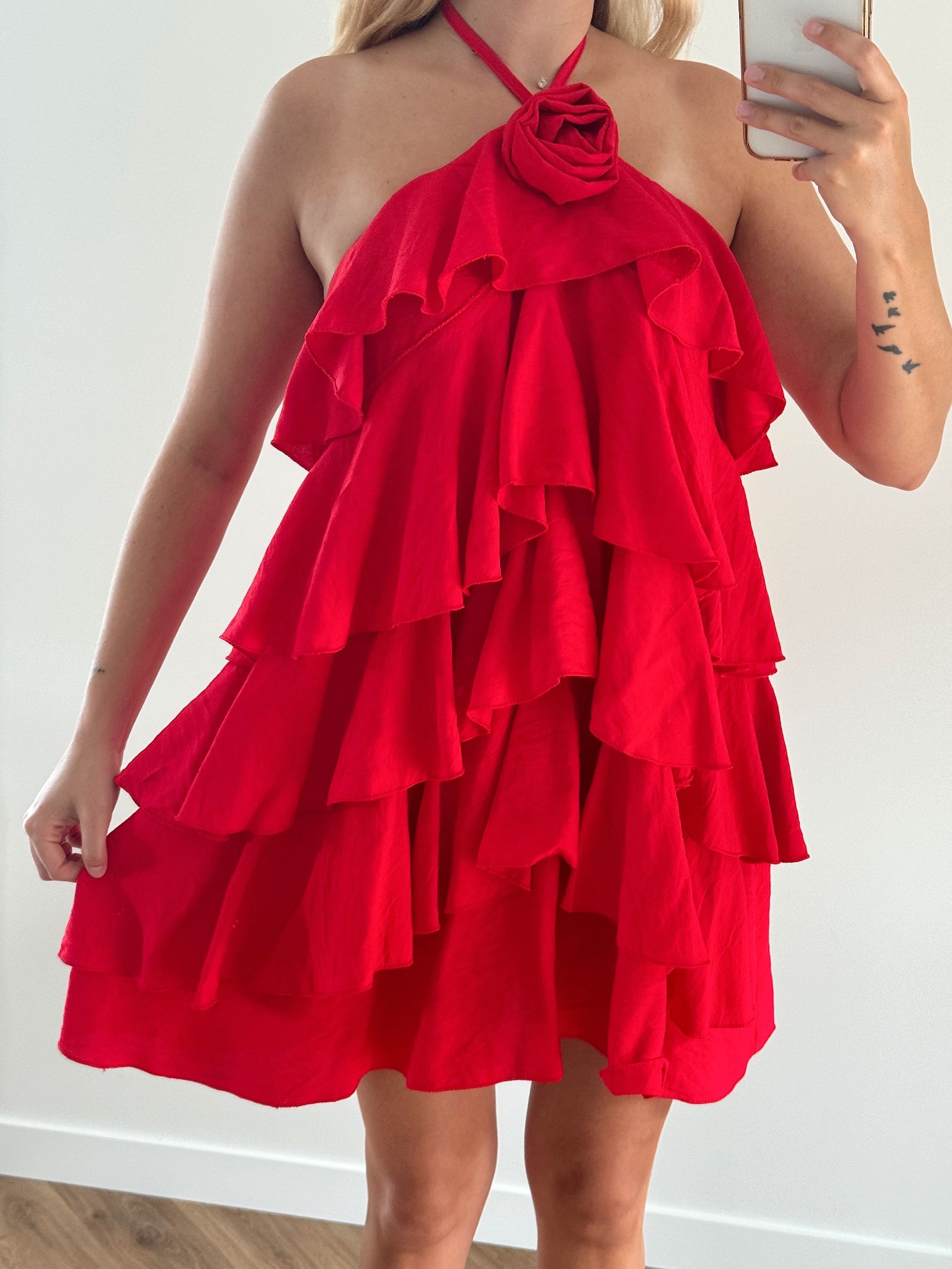 VESTIDO AMBRA - ROJO