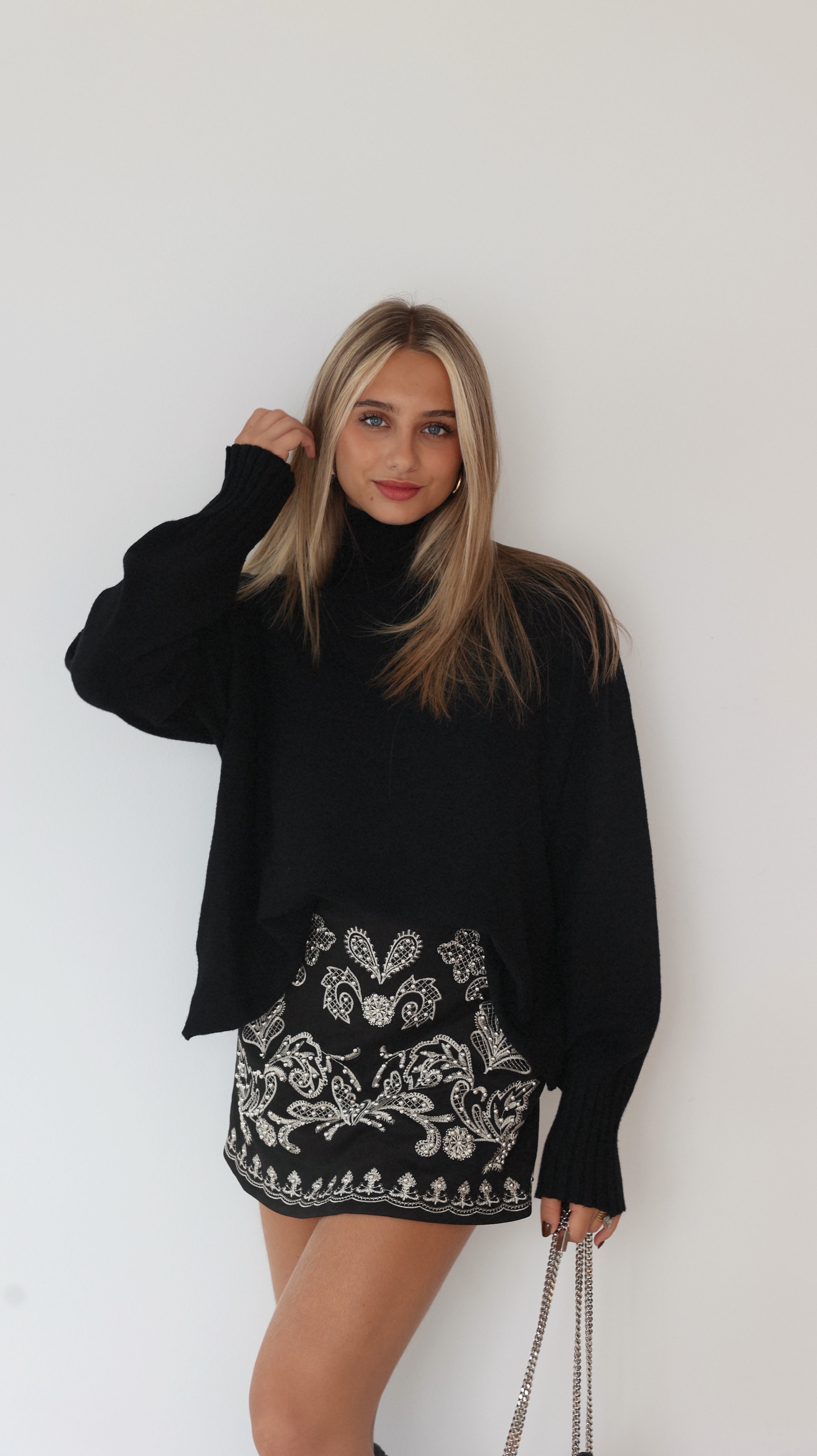 YSIA SKORT-SHORTS - NEGRO