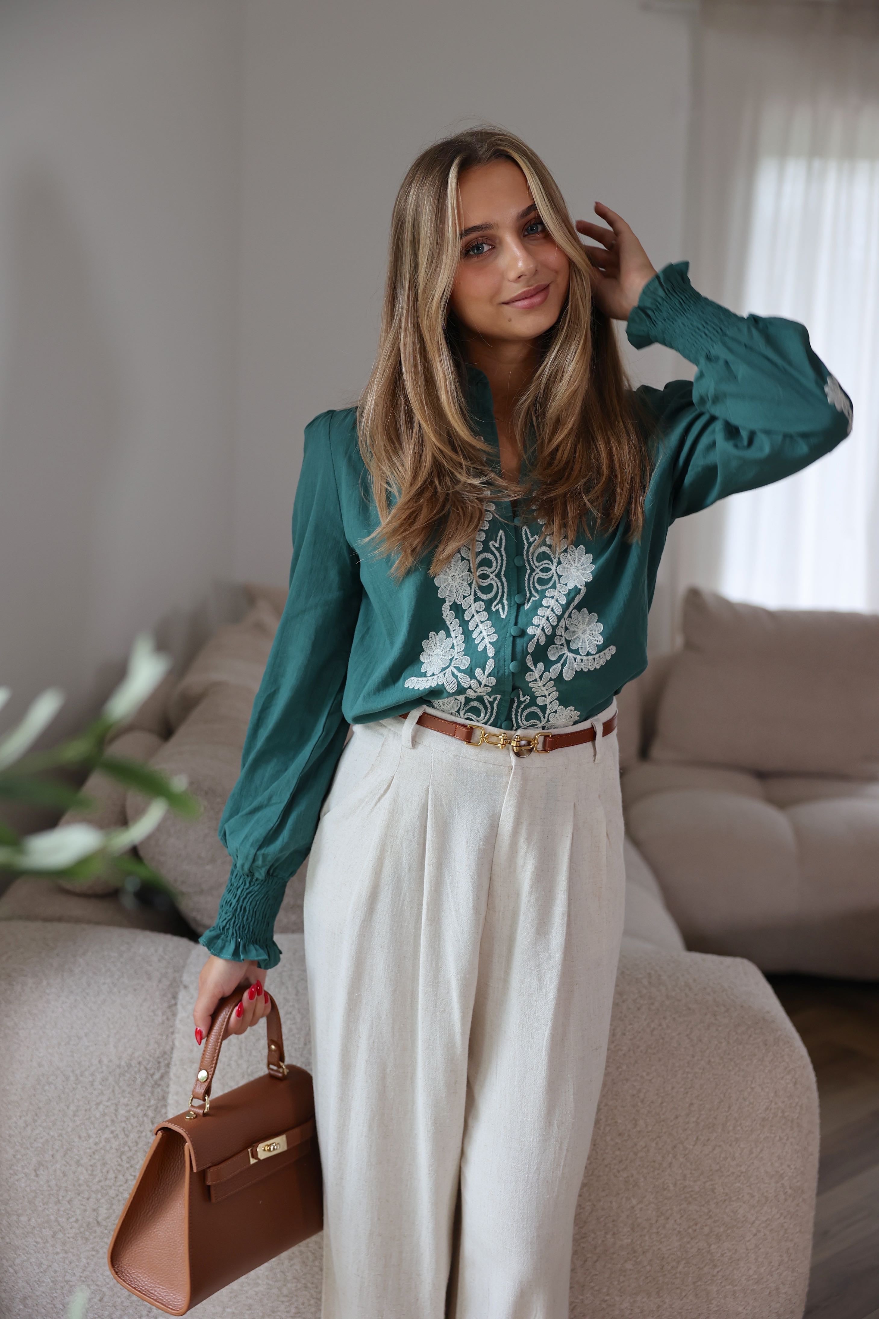 BLOUSE SUZANNA - VERT