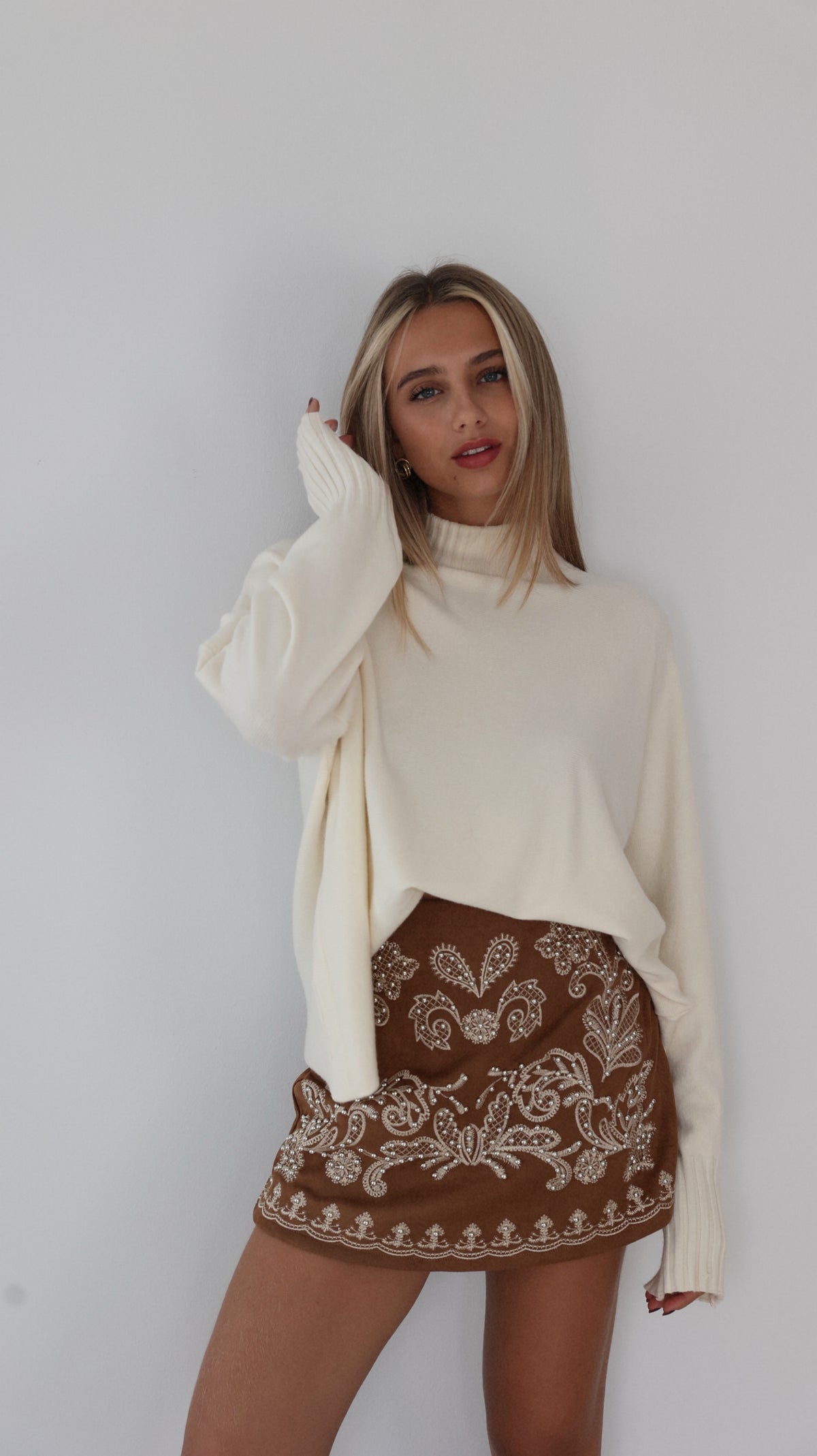 JUPE-SHORT YSIA - CAMEL
