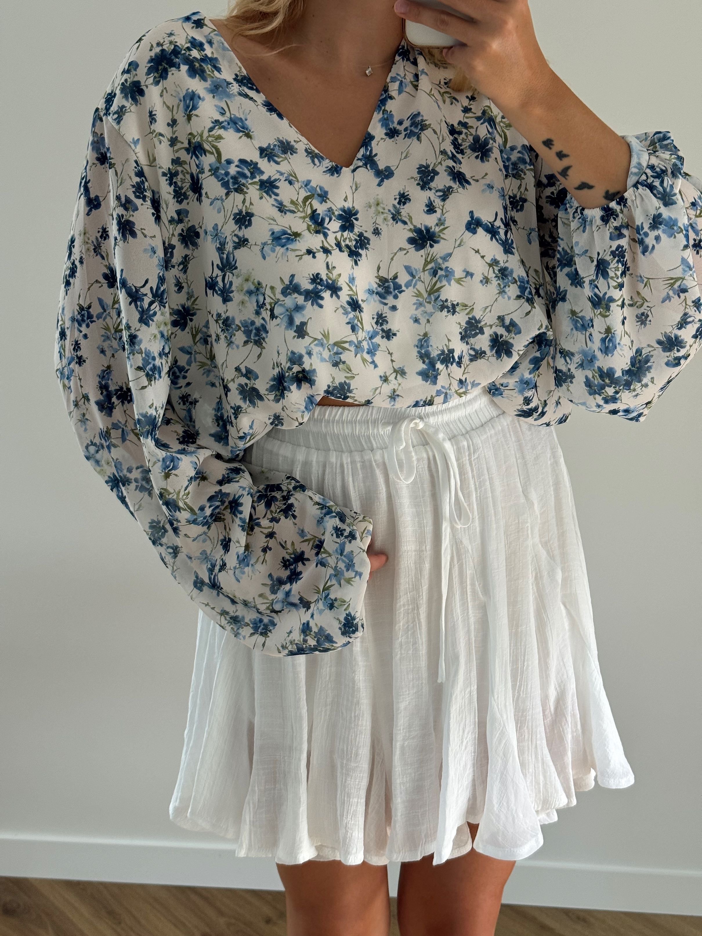 BLOUSE LUDIVINE - BLEU