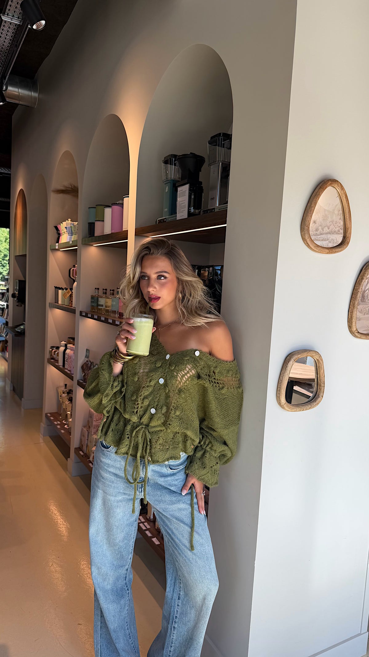 GILET JENNY - OLIVE