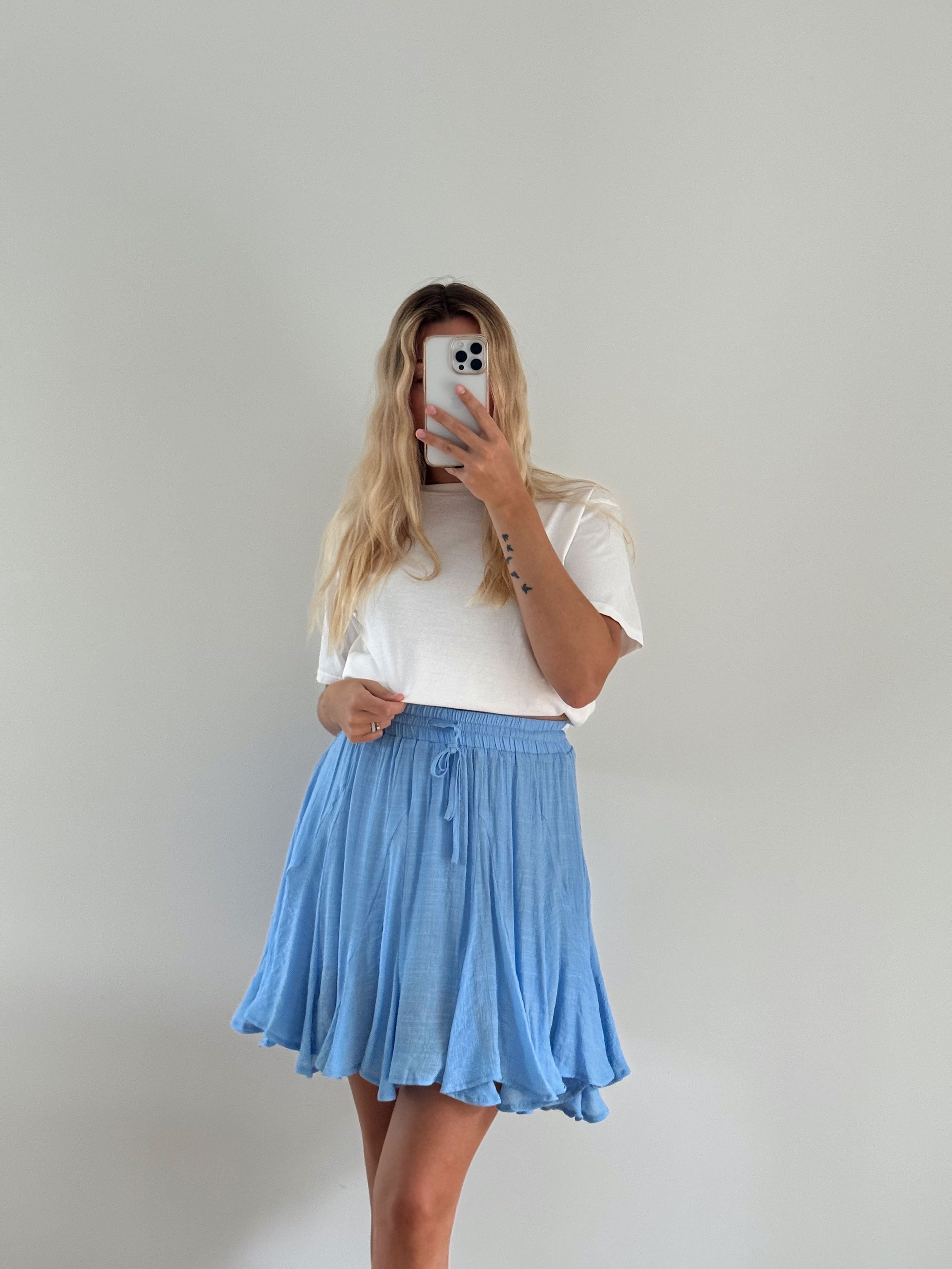 LOUISA SKIRT - BLUE