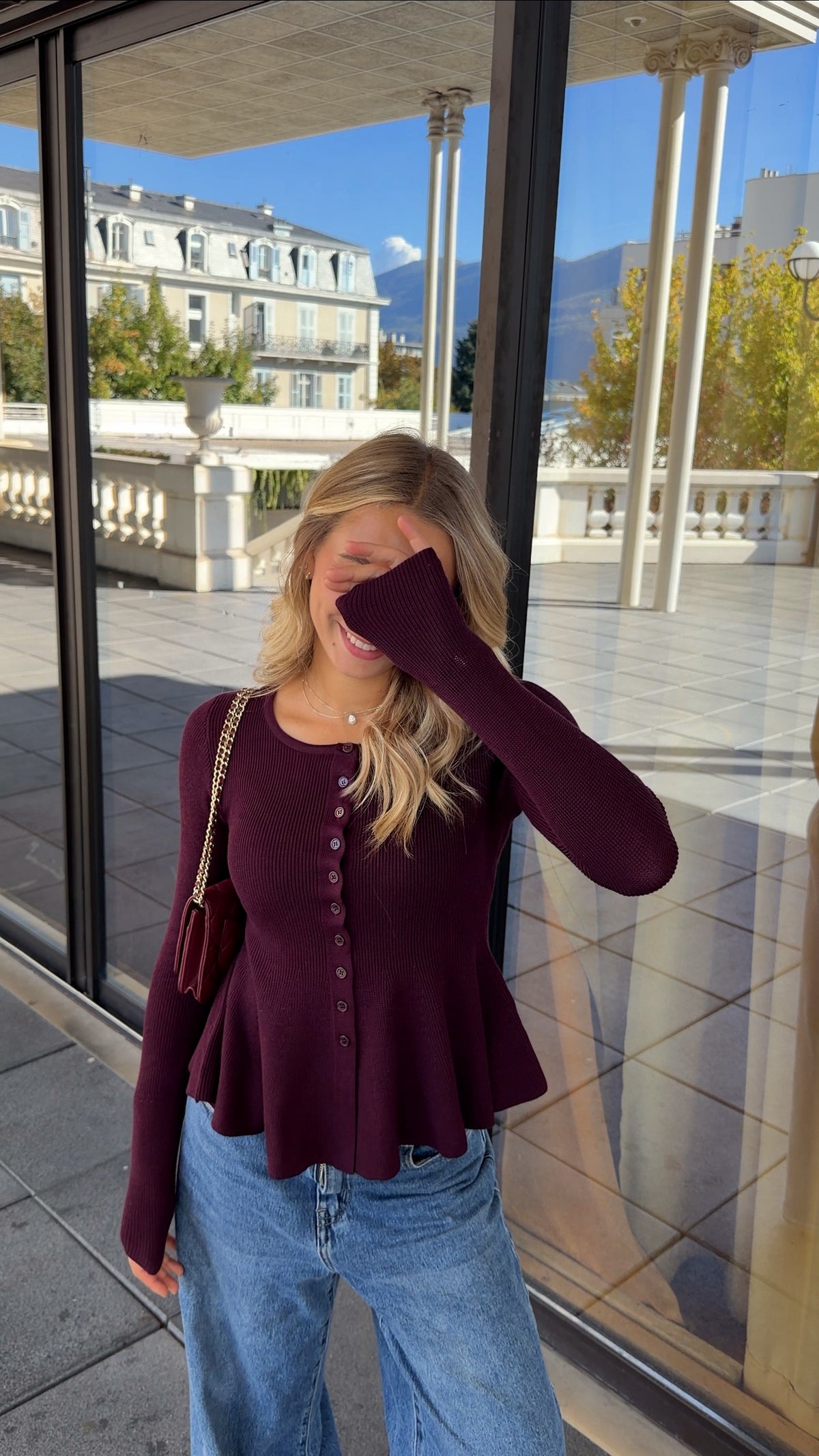 LANA TOP - PLUM