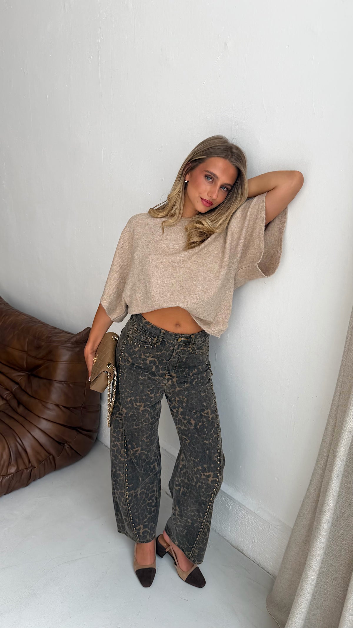 T SHIRT JOY - CAMEL