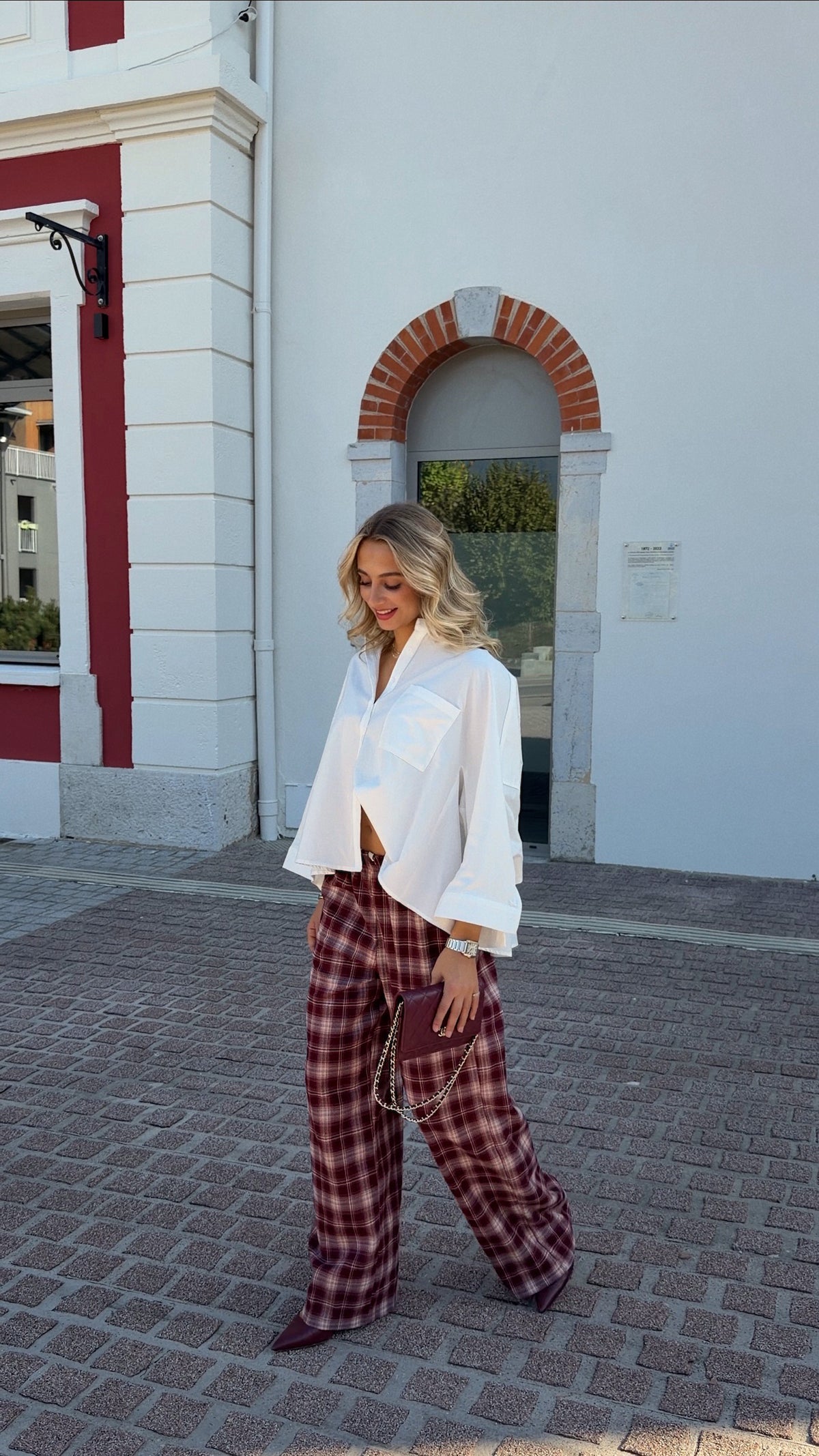 AXEL TROUSERS - BURGUNDY