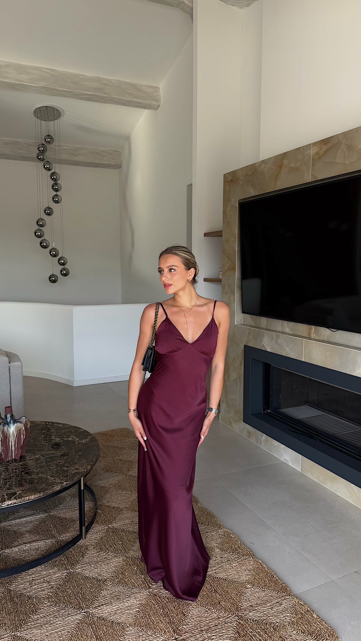 ROBE ALESSIA - PRUNE