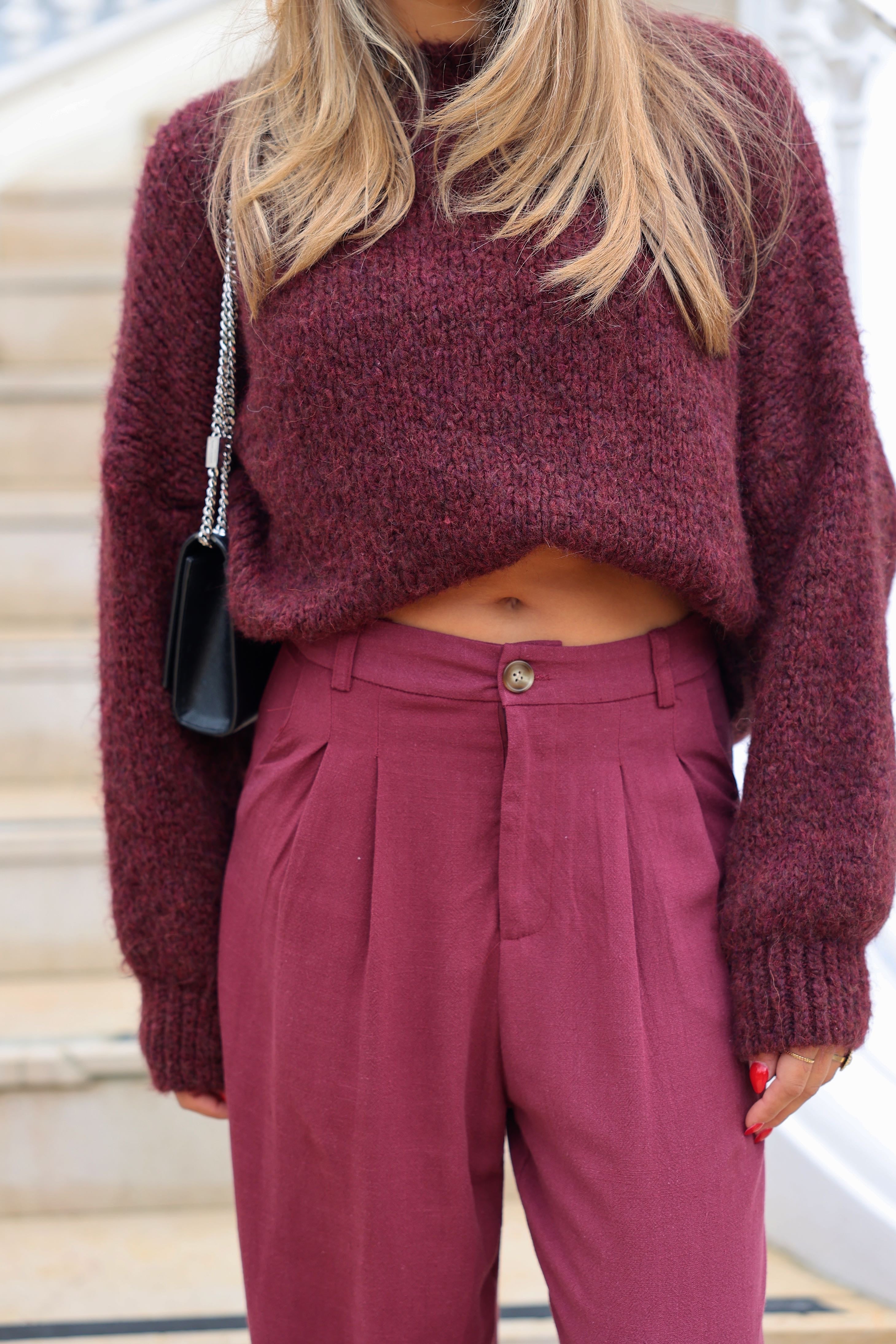 TESSIE SWEATER - BORDEAUX