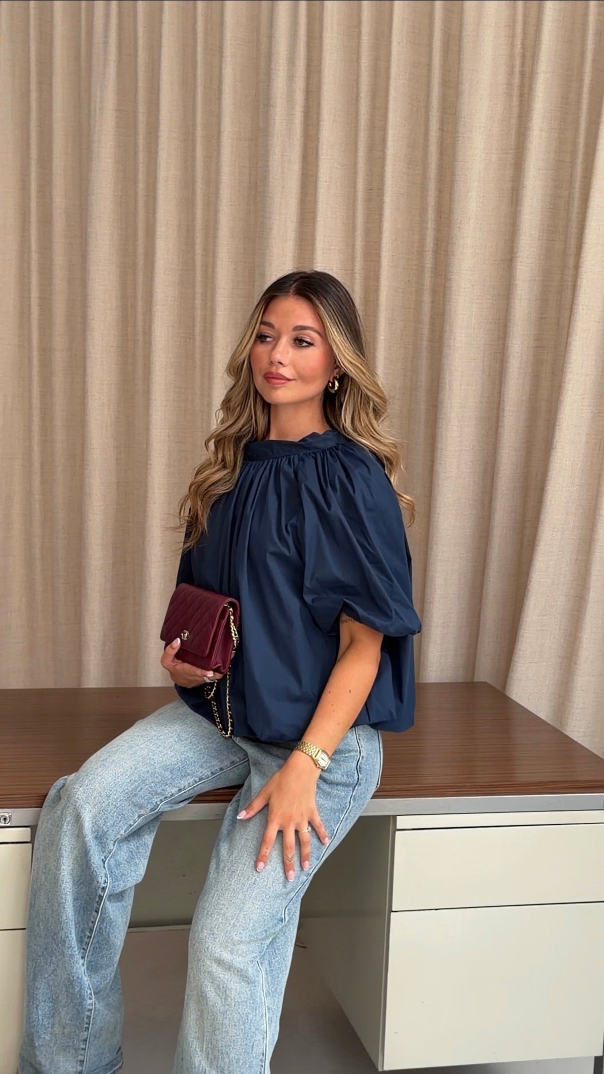 BLOUSE KIARA - MARINE