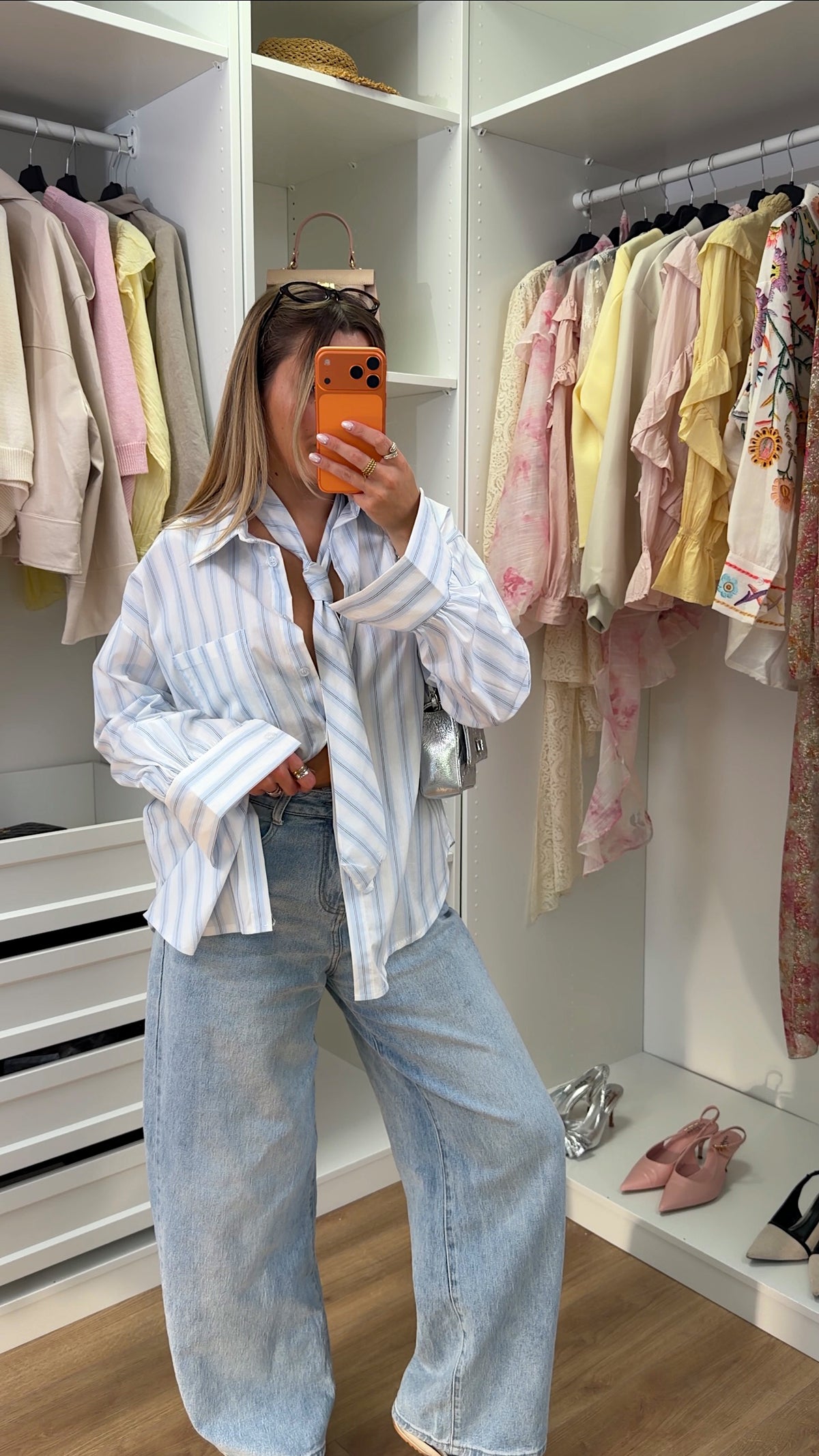 CHEMISE CAMILLE - RAYURES BLEU