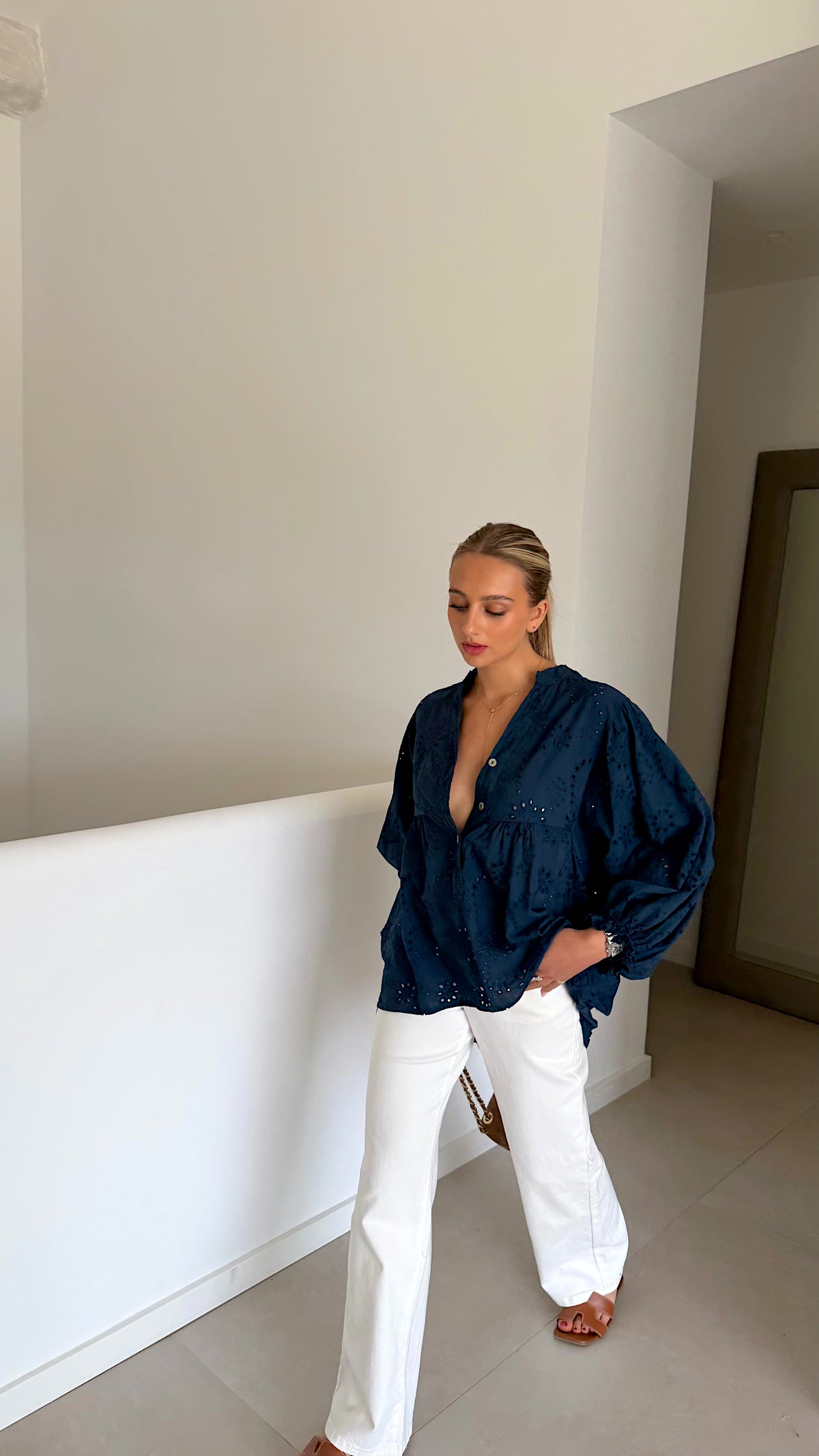 BLOUSE ENOLA - MARINE