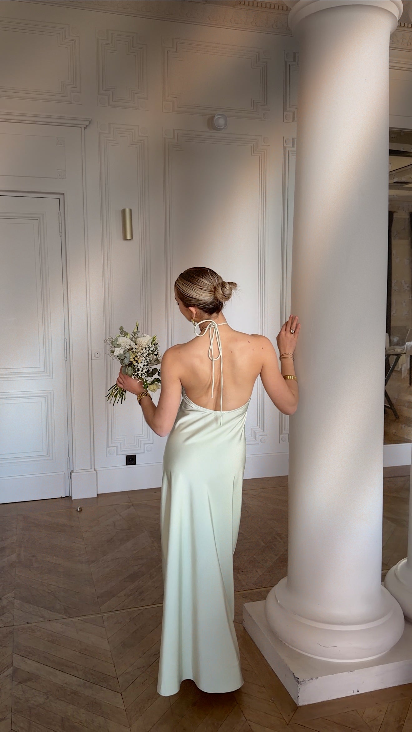 JULIA DRESS - LIME GREEN