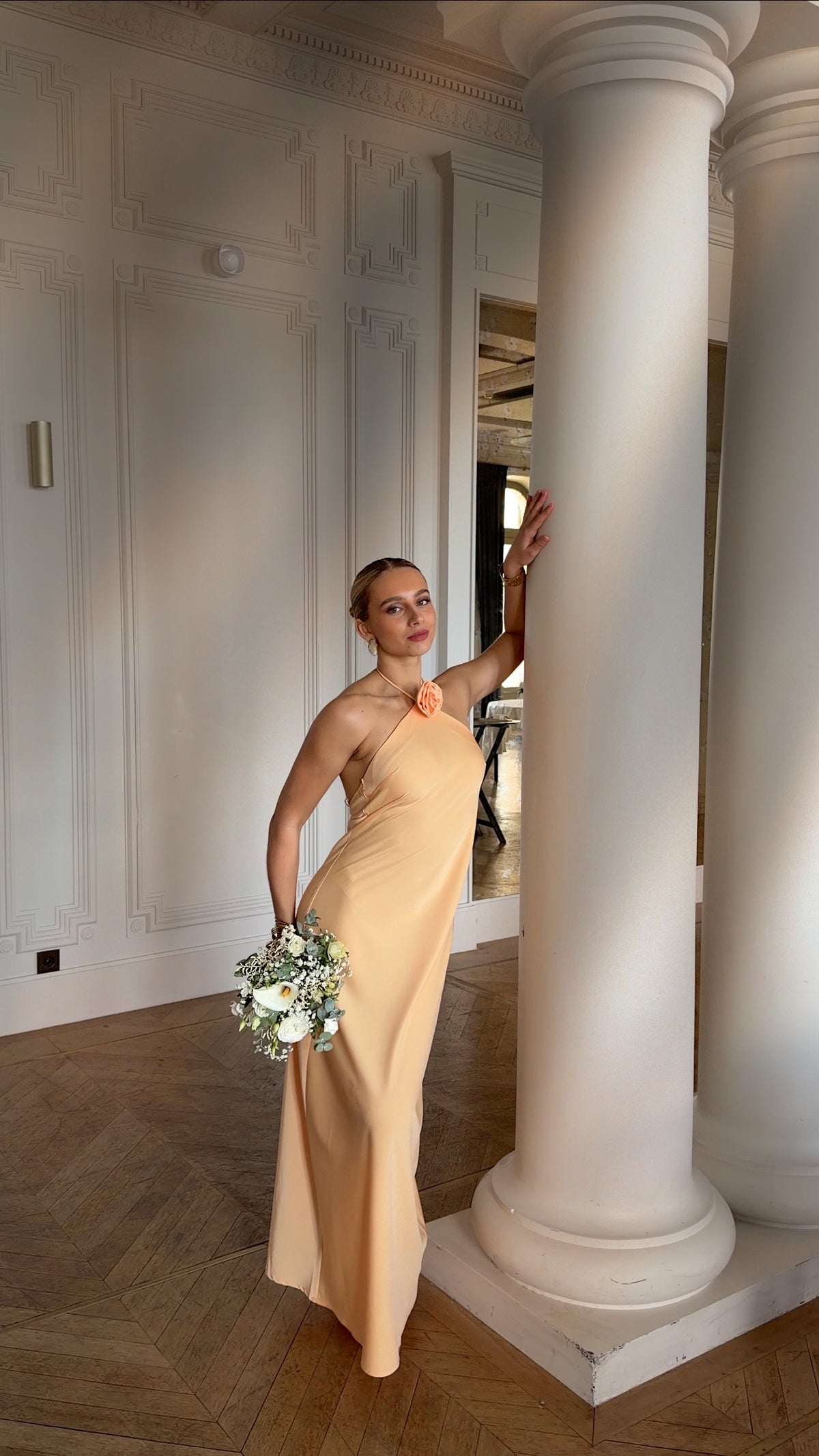 JULIA DRESS - APRICOT