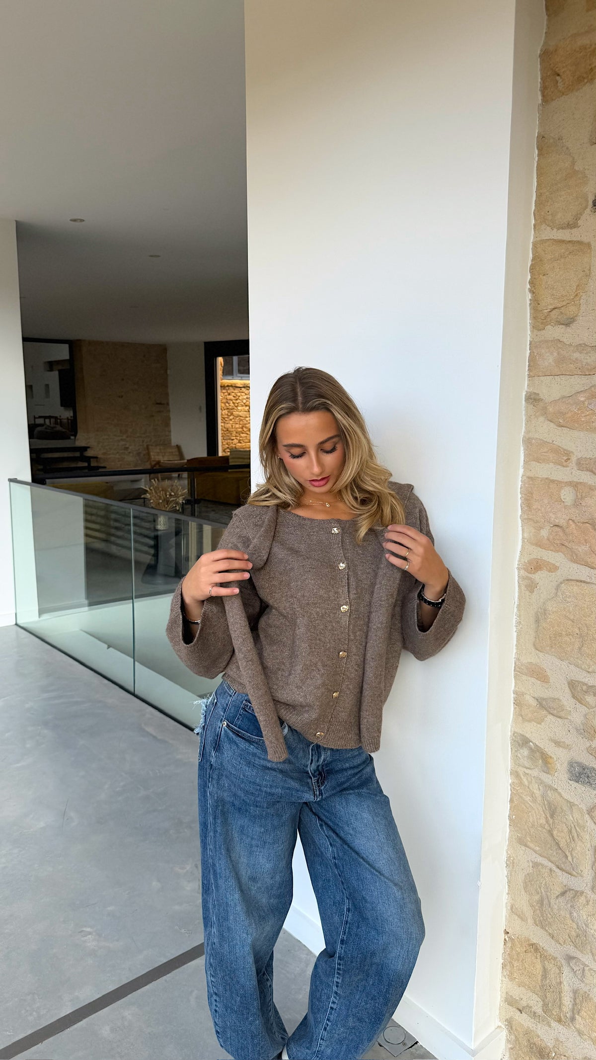 LAURA CARDIGAN - TAUPE
