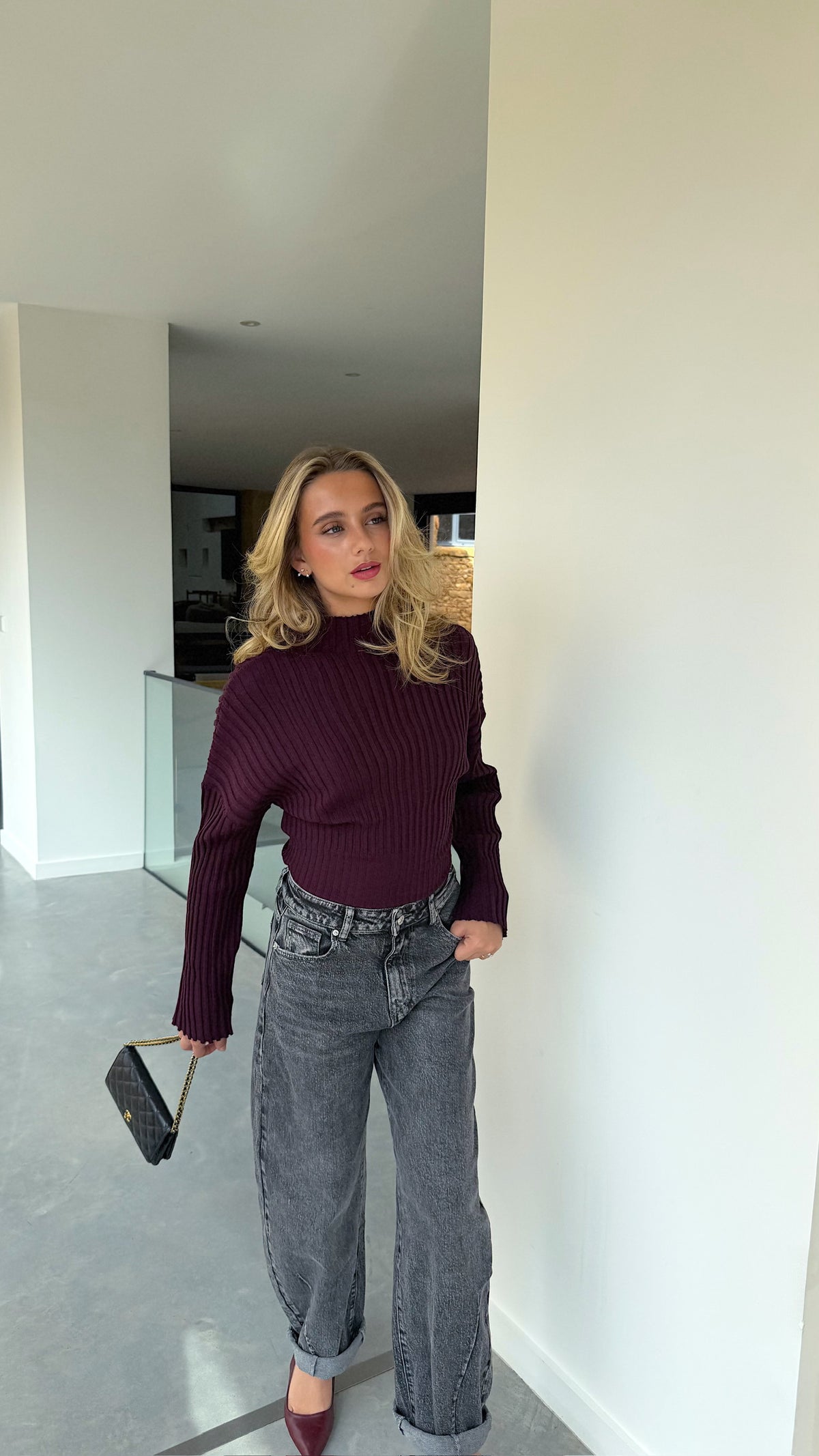 PULL BARBARA - BORDEAUX