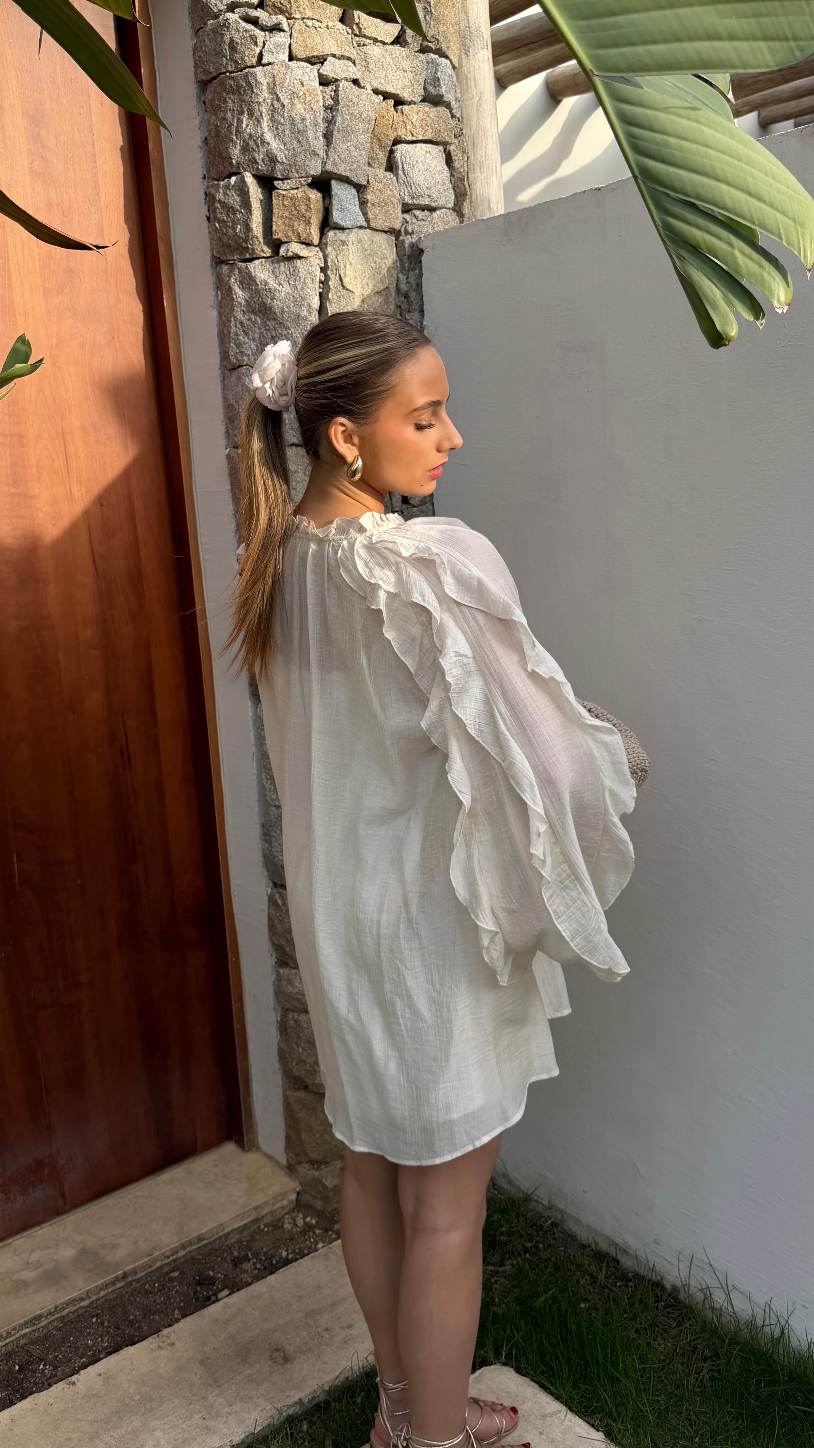 ROBE CAROLINE - ECRU