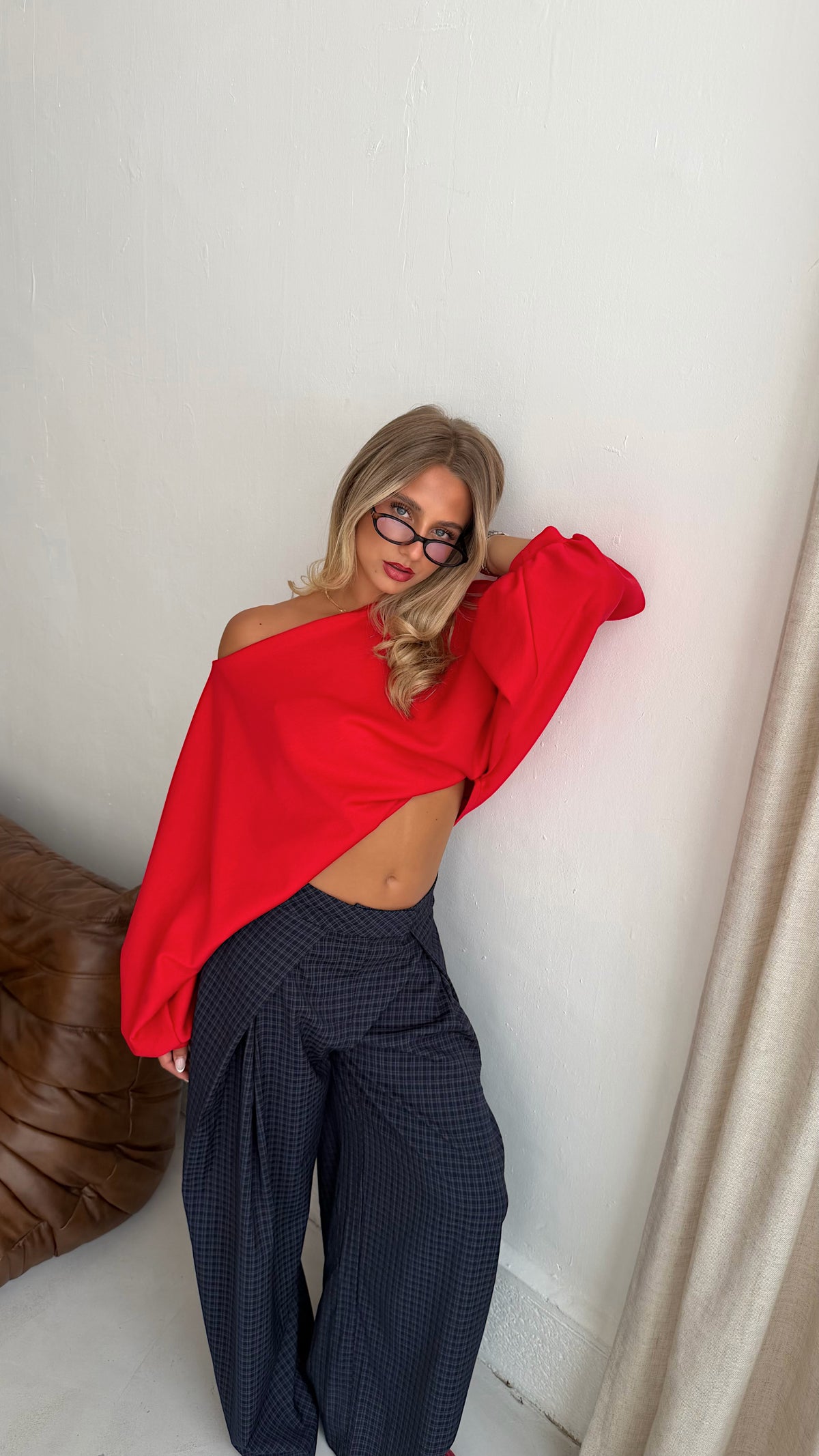 SWEAT MANON - ROUGE