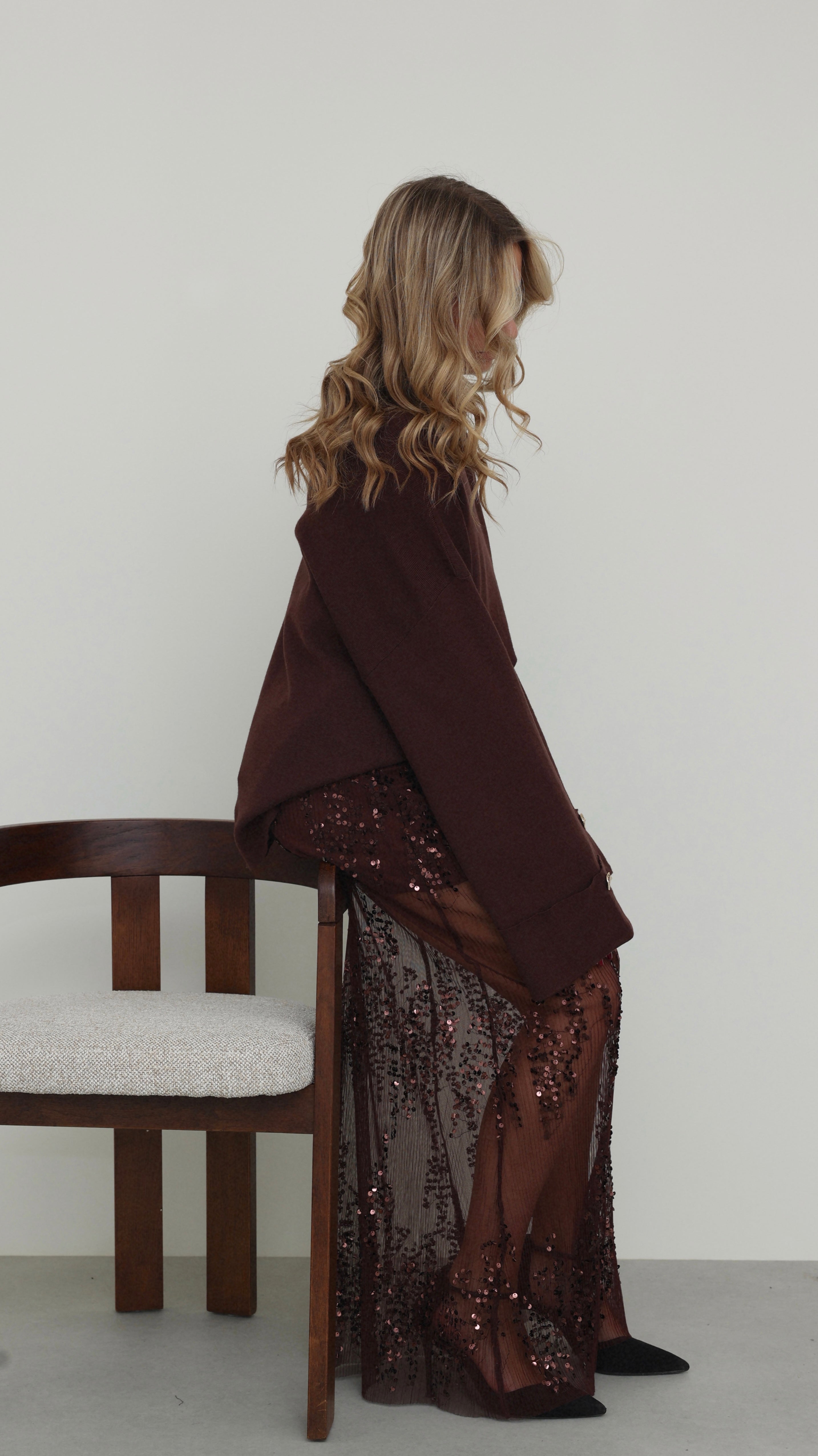 FALDA ERINE - CHOCOLATE