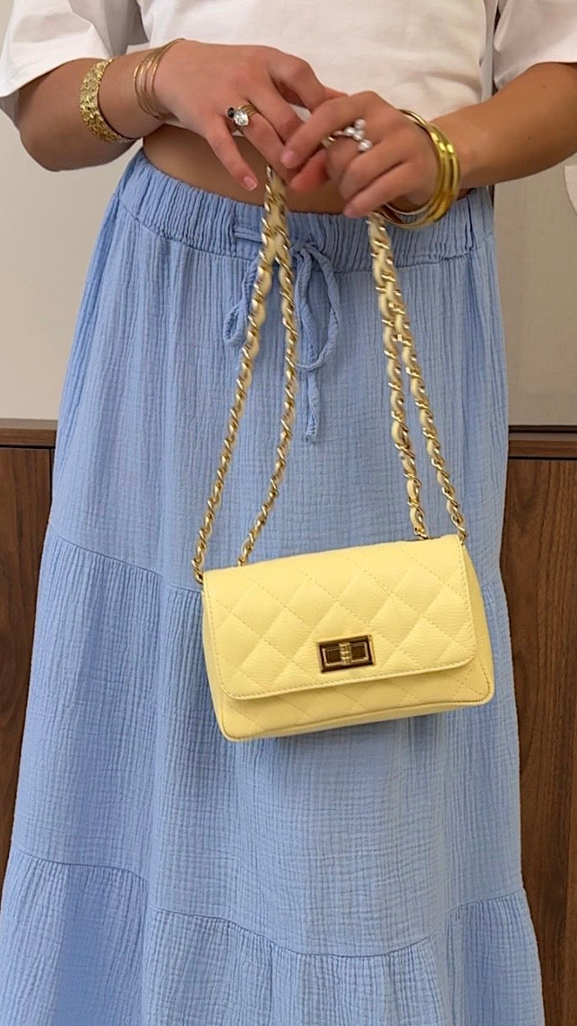 BOLSA OREA - AMARILLO PASTEL