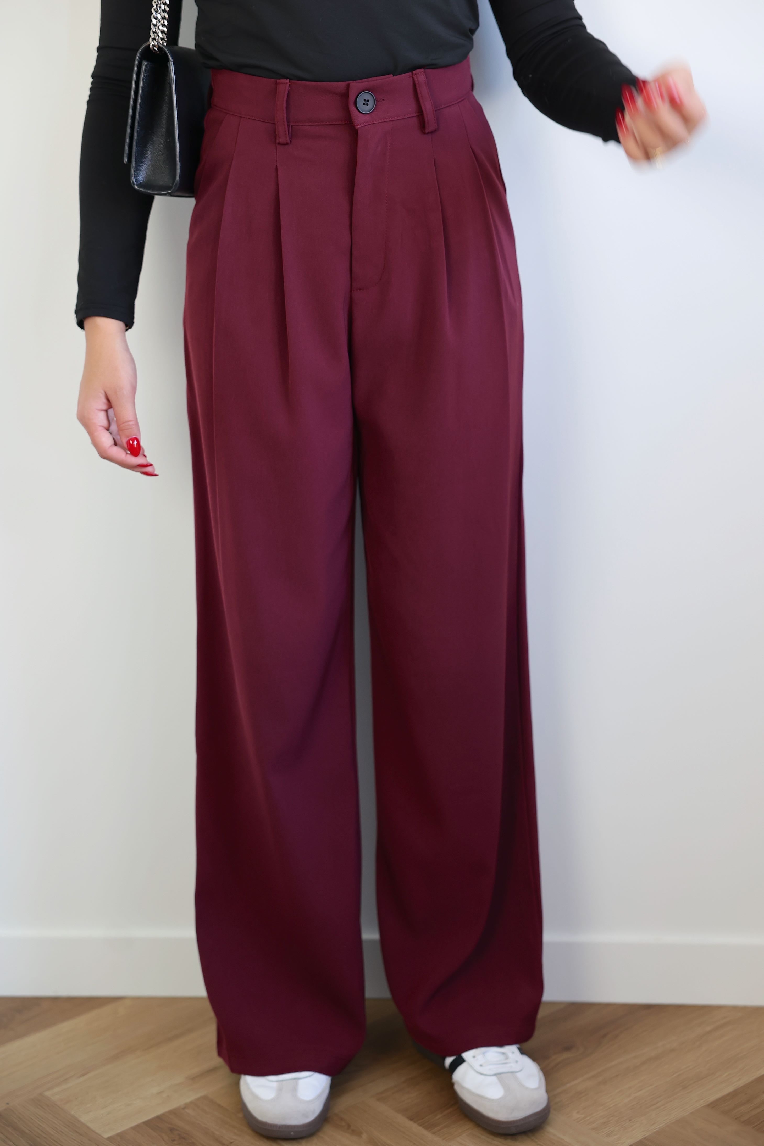 PANTALON SIMONA - BORDEAUX