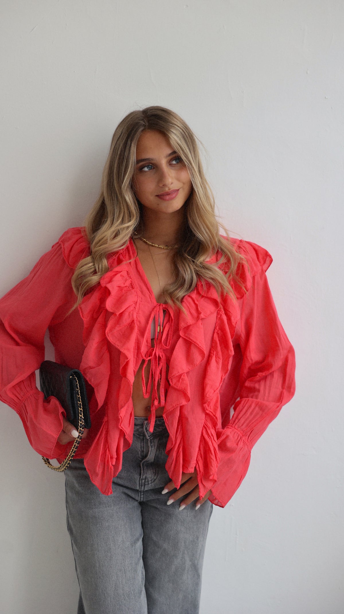 BLOUSE CALIE - CORAIL