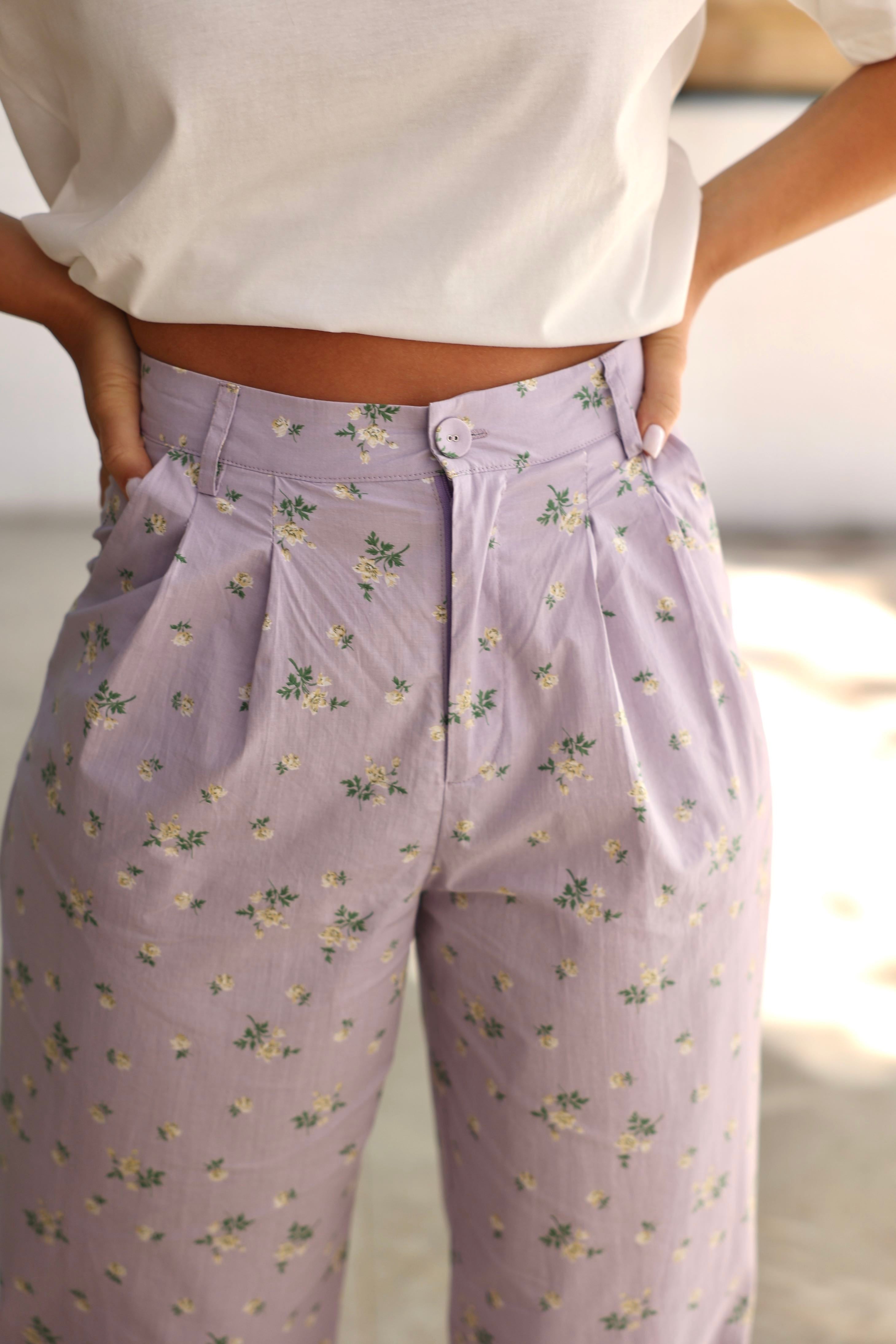 GABIN PANTS - LILAC