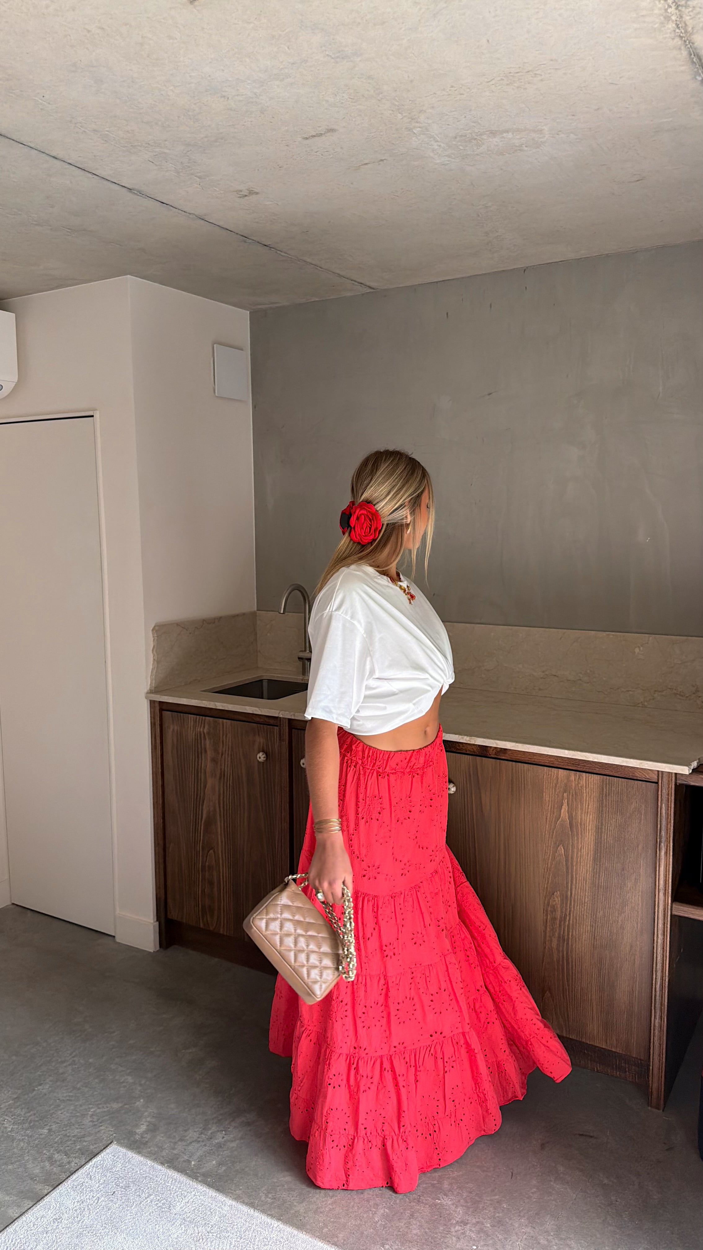 JUPE ELISA - ROUGE