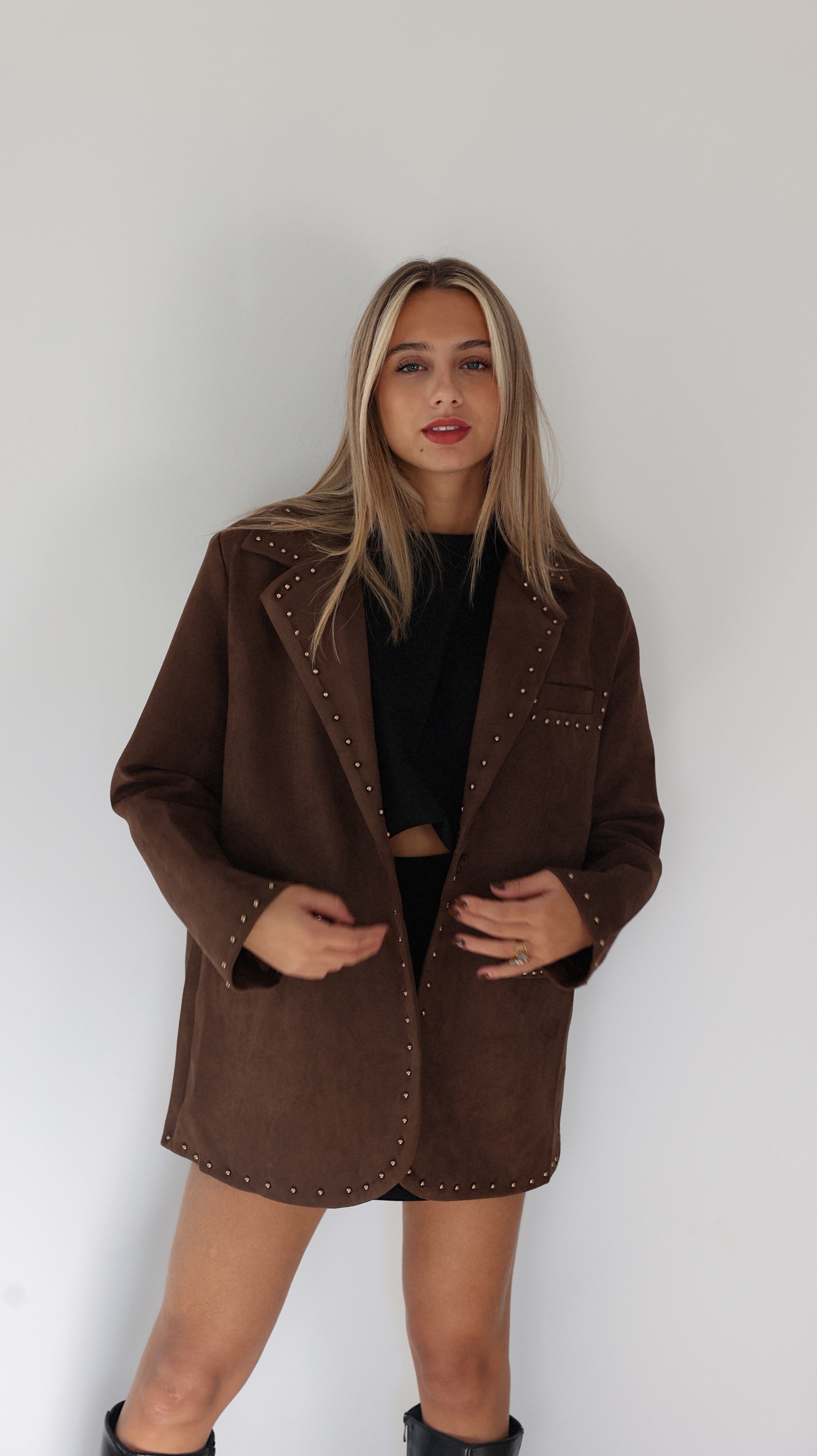 BLAZER DANIA - MARRON