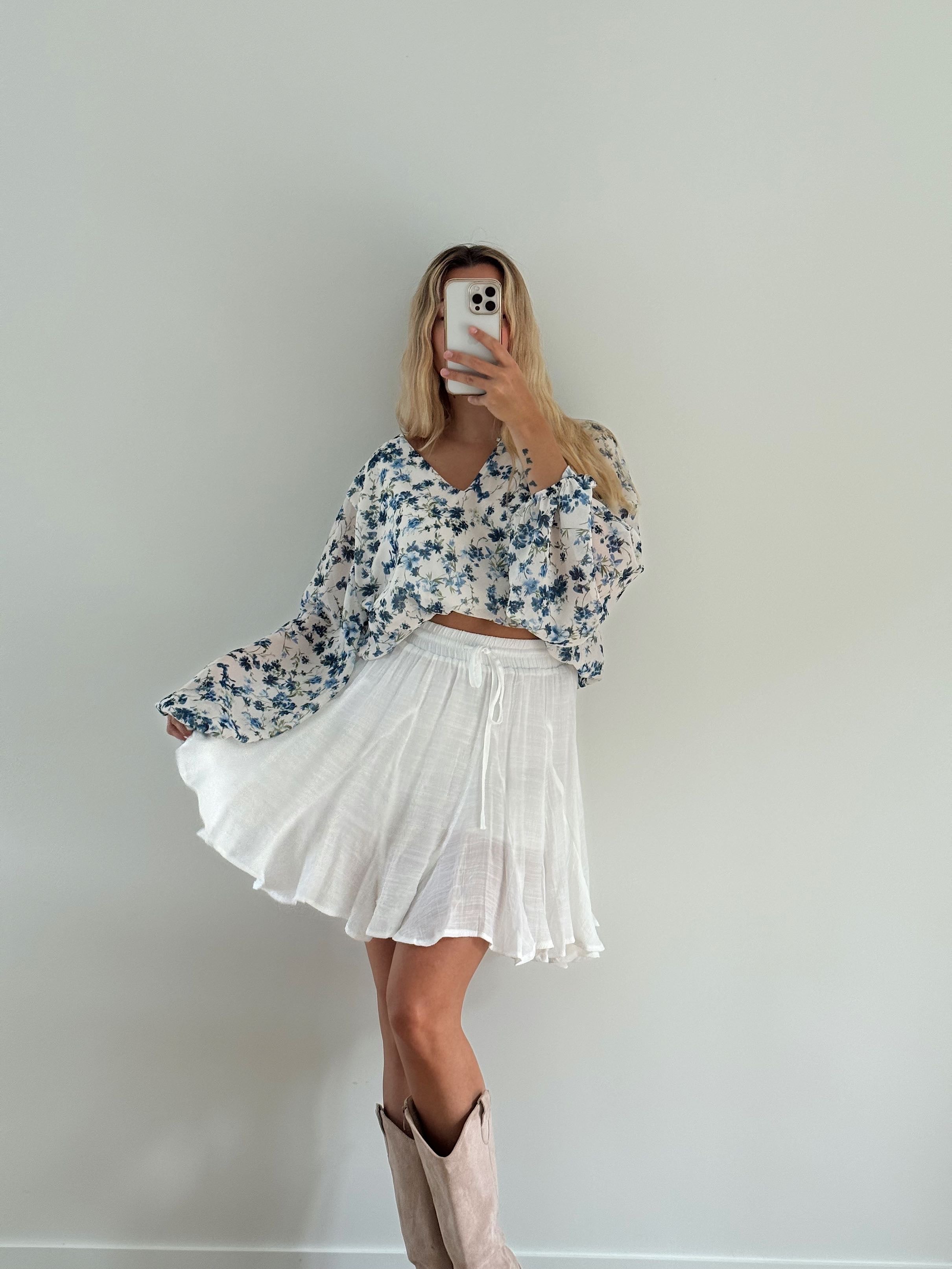 LOUISA SKIRT - WHITE