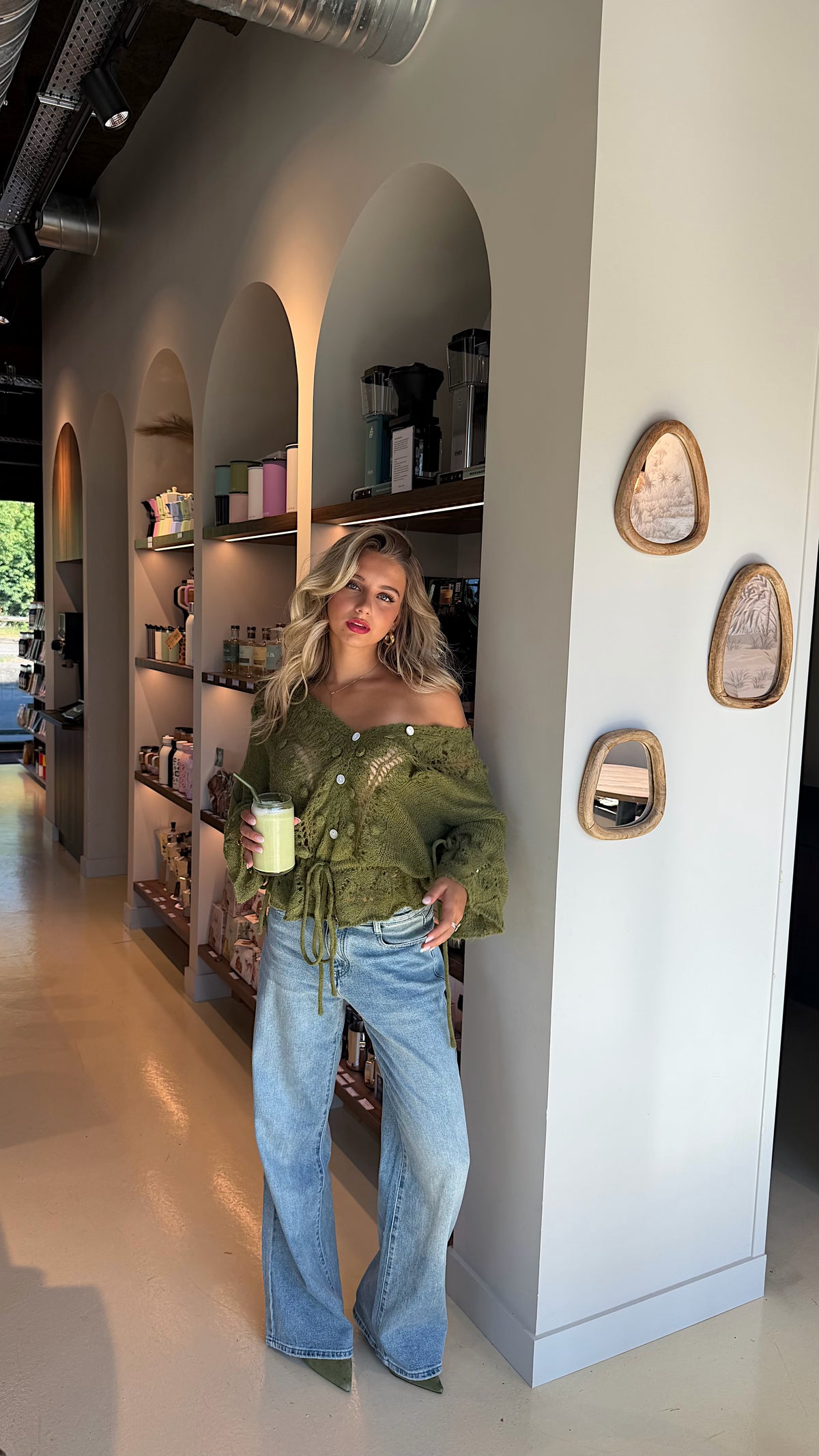 GILET JENNY - OLIVE