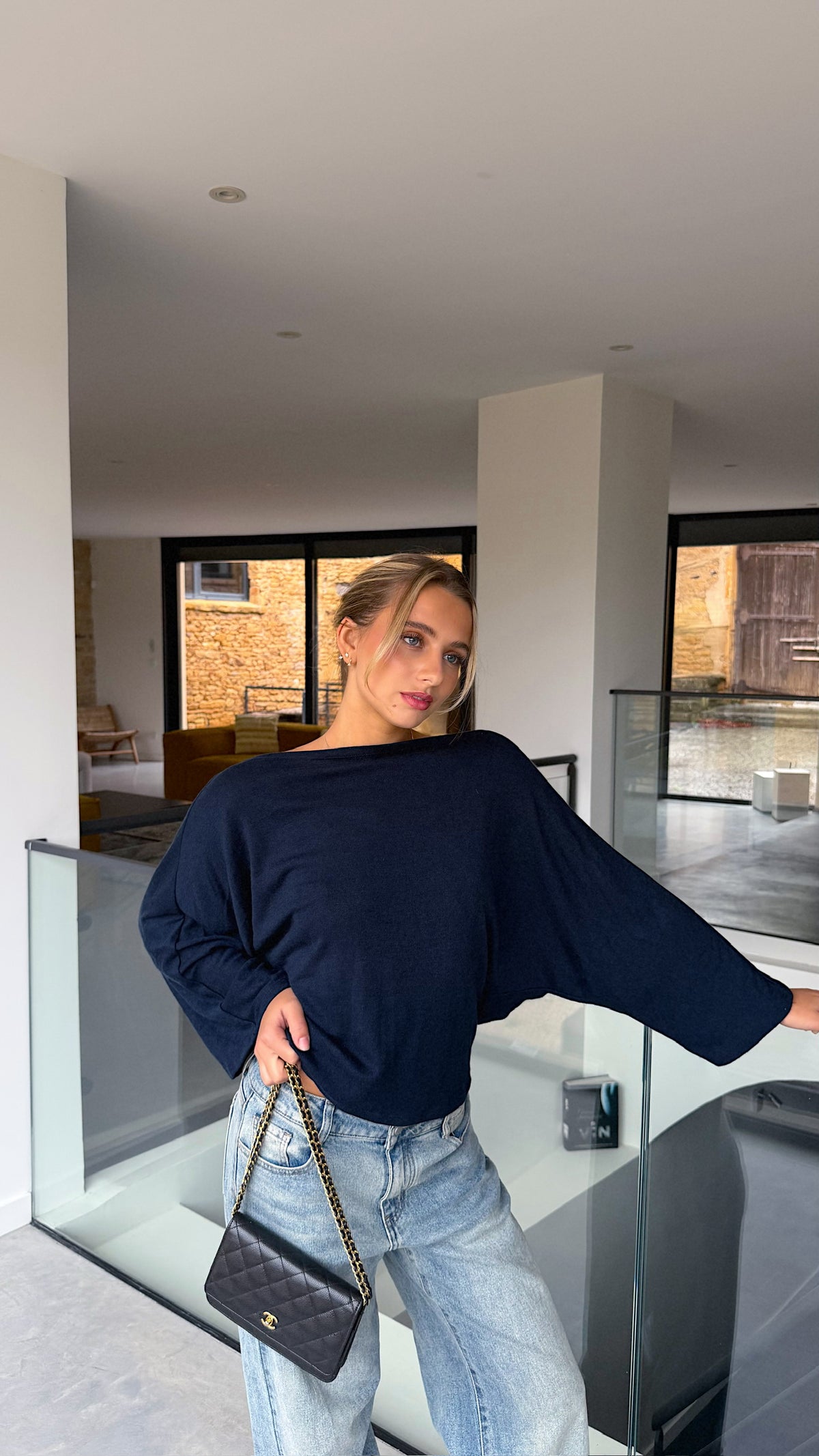 TOP JULIETTE - BLEU MARINE
